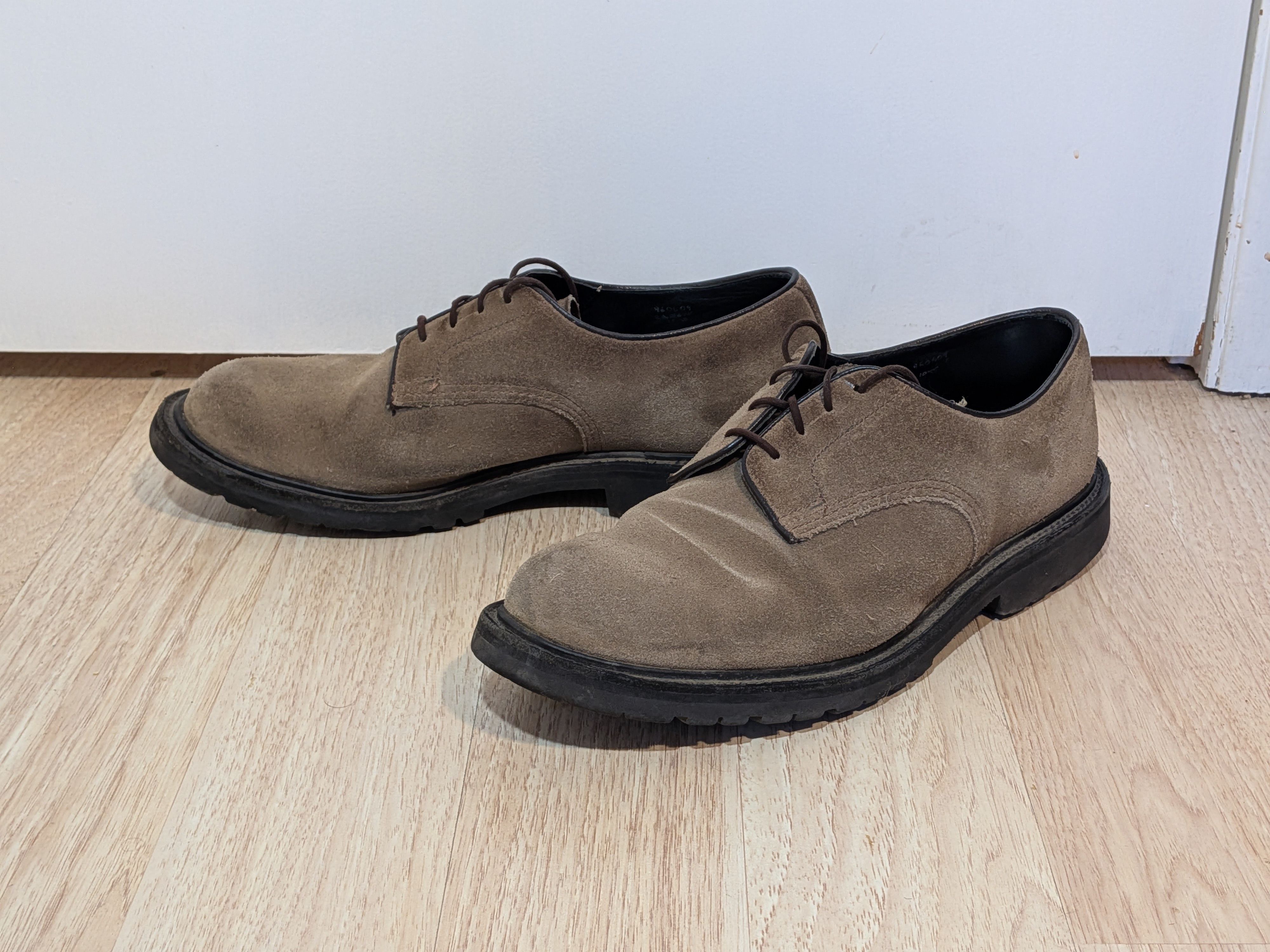 Evan Kinori × Tricker's Visone Repello Suede Tramping Shoe Size US 11.5 / EU 44-45 - 3 Thumbnail