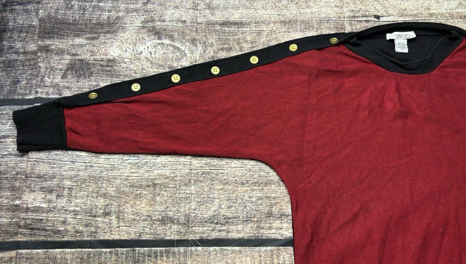 Other VTG Joan Vass Sweater Women's Large Cashmere Silk Button Size L / US 10 / IT 46 - 5 Thumbnail