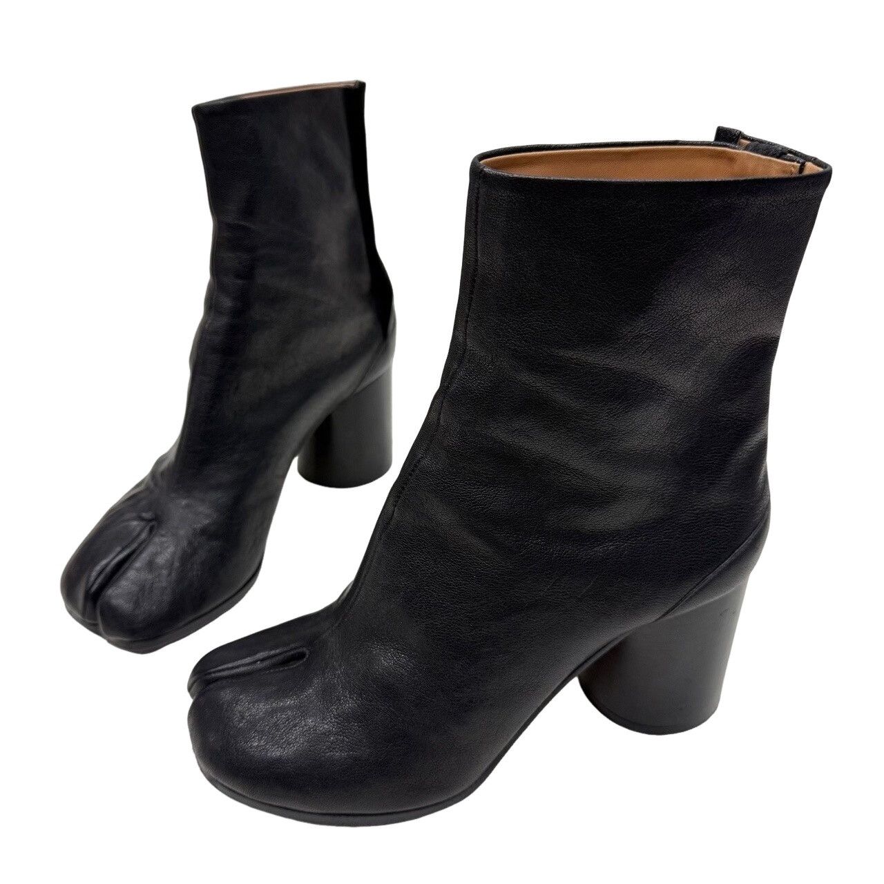 Maison Margiela Maison Margiela Black Leather Tabi Boots Size 36 Size US 6 / IT 36 - 1 Thumbnail