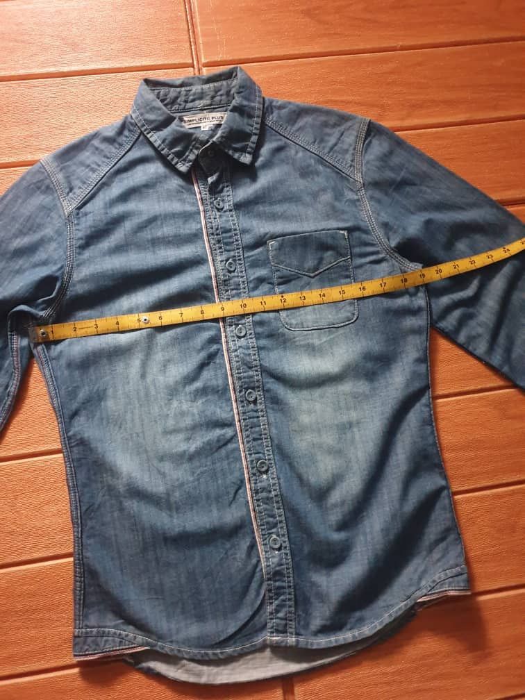 Japanese Brand 💥Simplicite Plus selvedge style Japanese Chambray Shirt Size US S / EU 44-46 / 1 - 8 Thumbnail