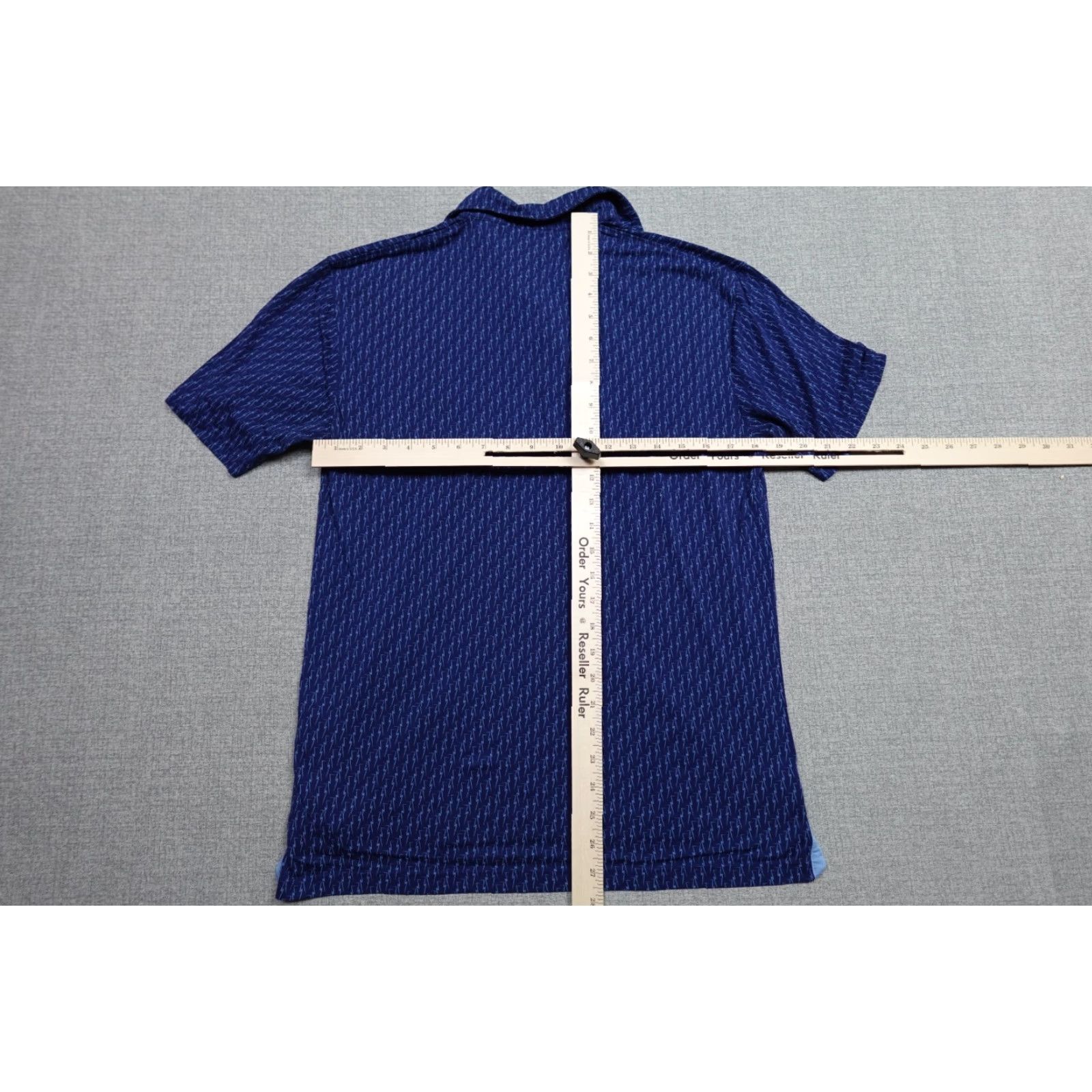 Vintage TASC Performance Polo Shirt Mens Small Blue Golf All Over Print Stretch Lightweight Regular Size US S / EU 44-46 / 1 - 6 Thumbnail