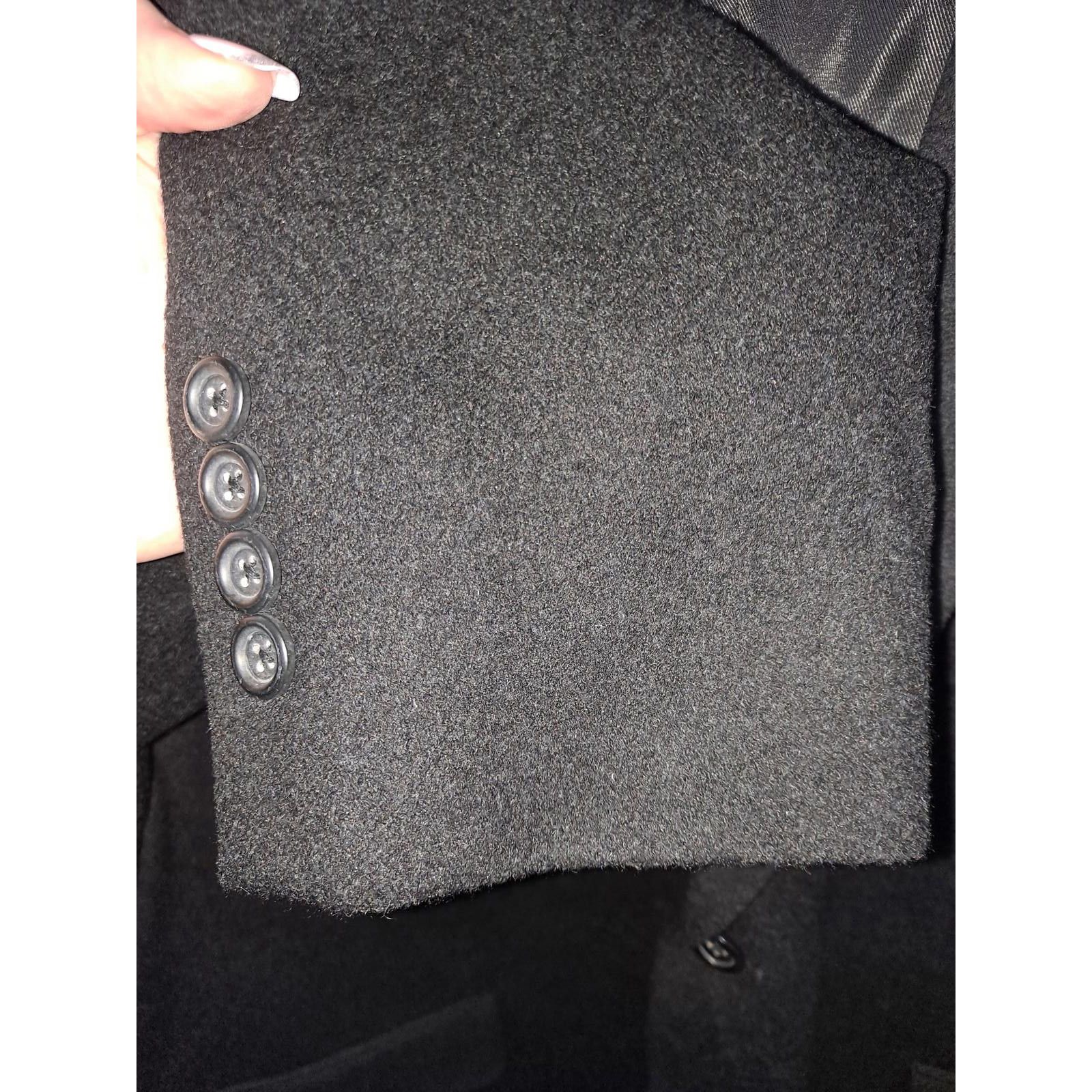 Pronto Uomo Pronto Uomo Couture Black Wool Silk Cashmere Blazer Size 48R Size 48R - 6 Thumbnail
