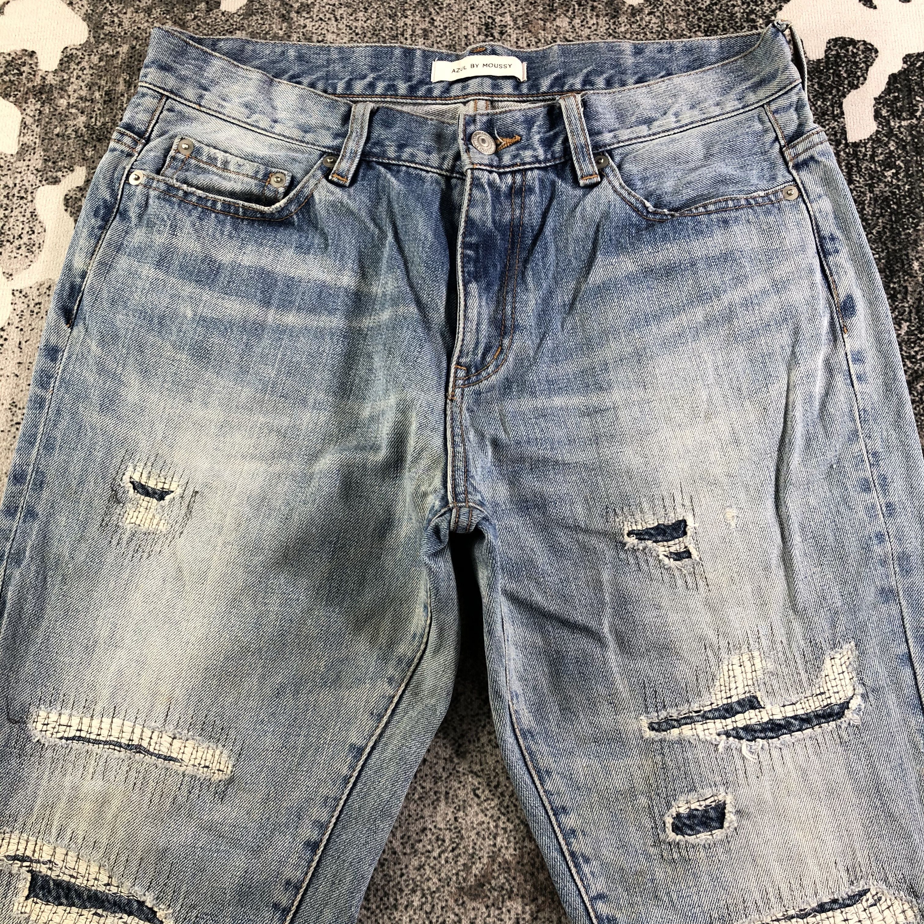 Japanese Brand Japanese Brand AZUL Ripped Jeans KJ2215 Size US 32 / EU 48 - 3 Thumbnail