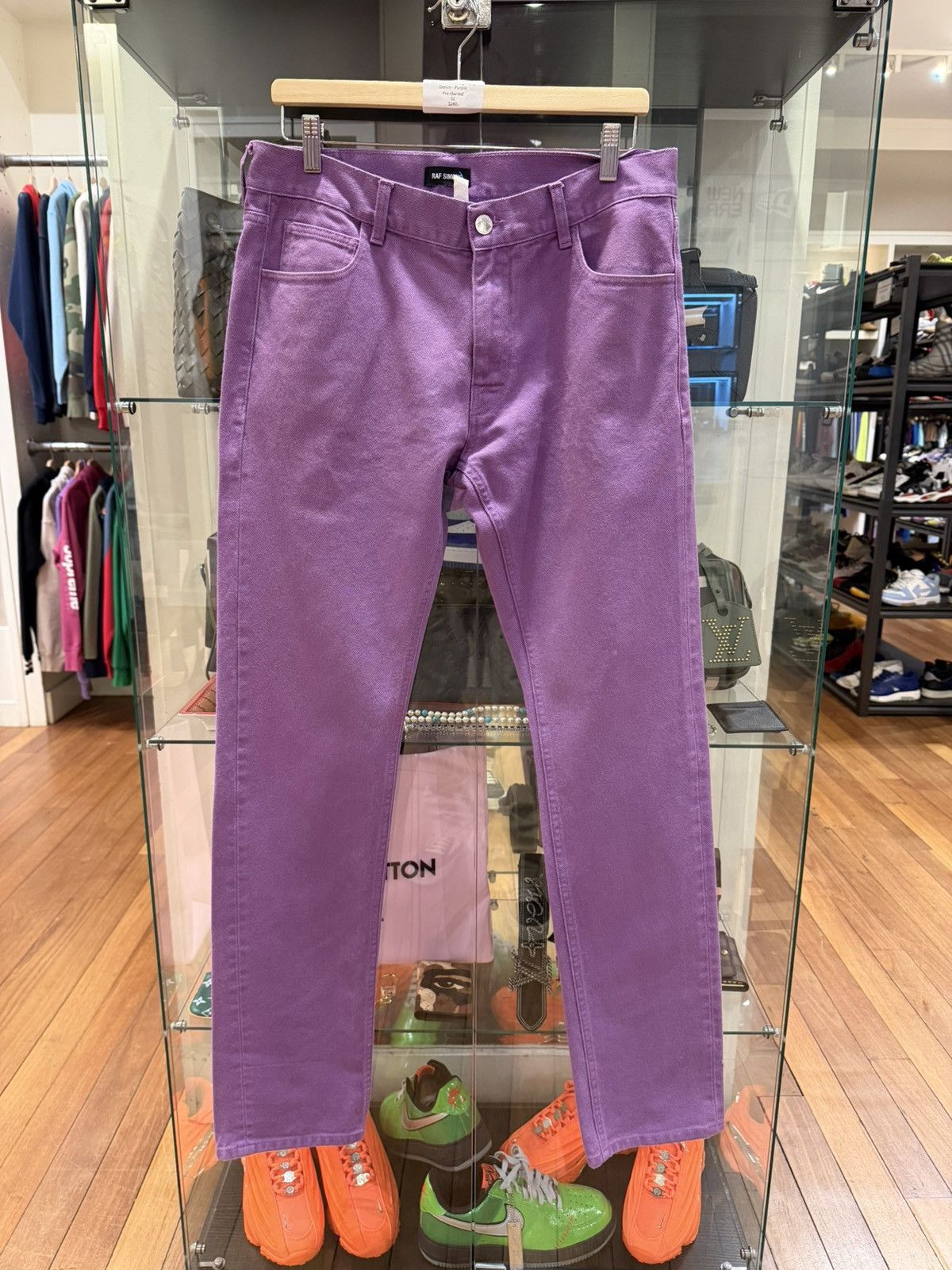 Raf Simons Raf Simons Straight Leg Denim - Purple Size US 32 / EU 48 - 1 Thumbnail