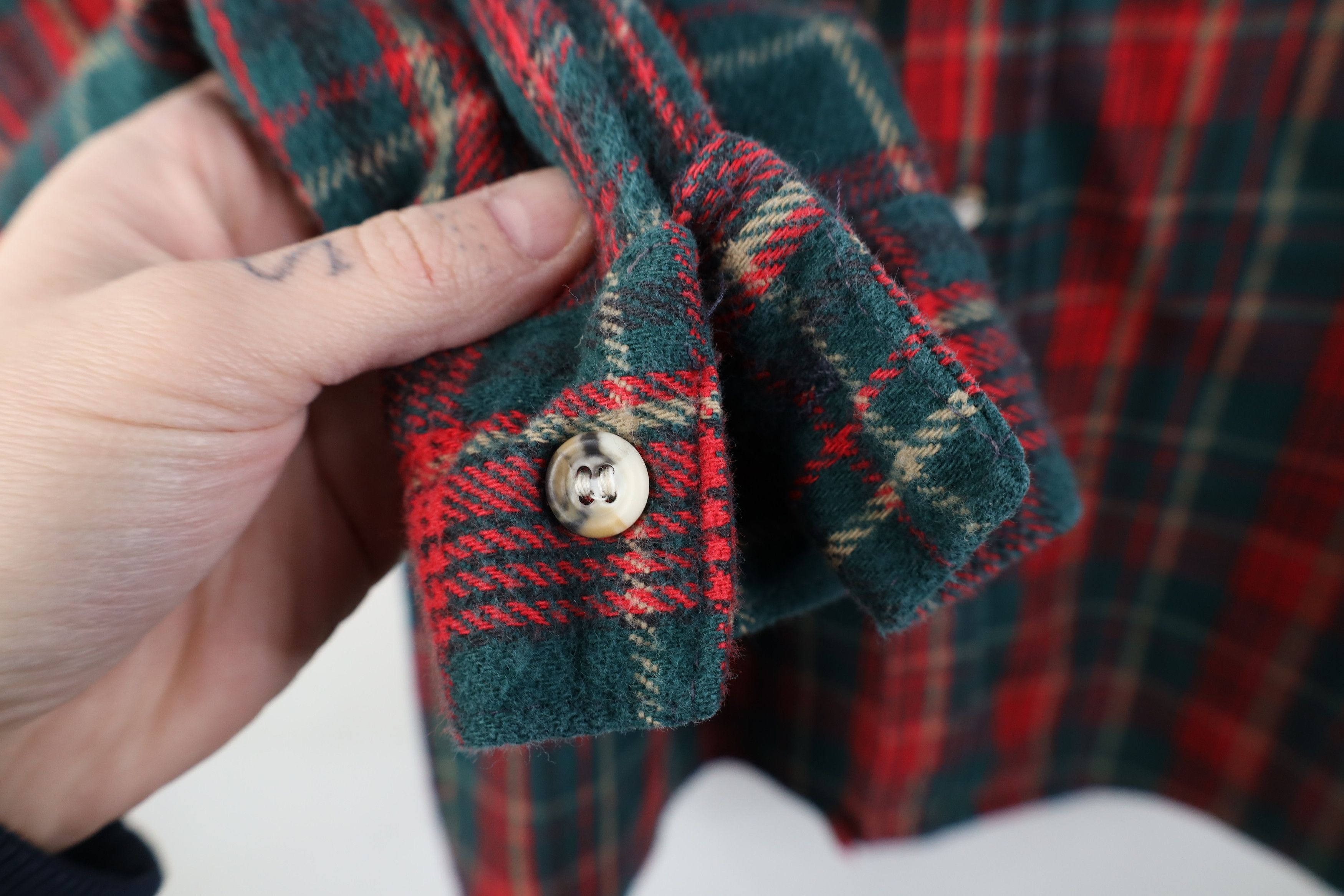 FiveBrother Vintage 90s Five Brother Heavyweight Button Shirt Plaid USA Size US XL / EU 56 / 4 - 9 Thumbnail