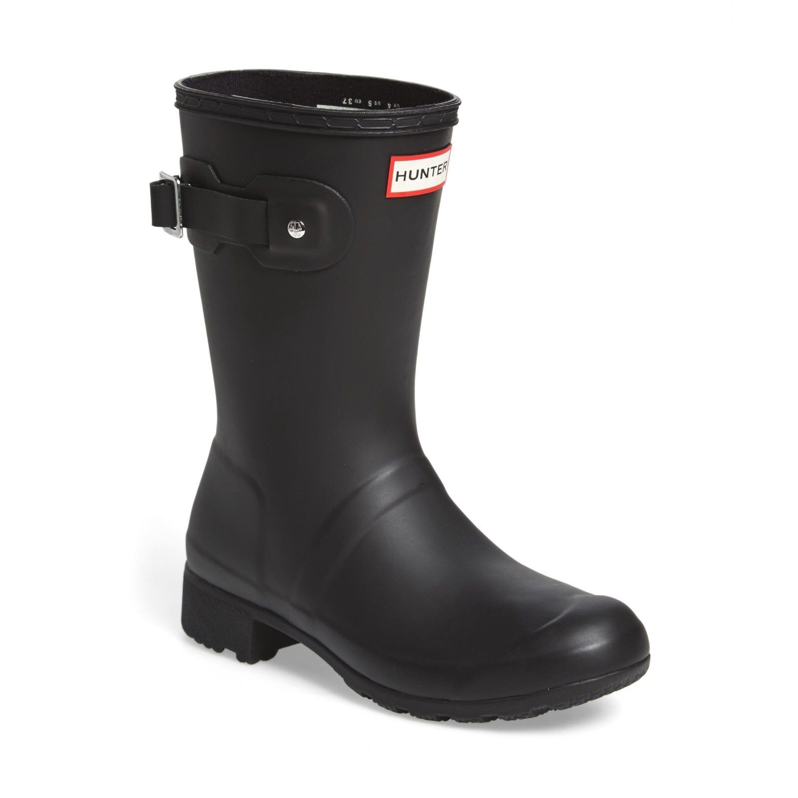 Hunter Original Tour Short Packable Rain Boots in Black Color | Grailed