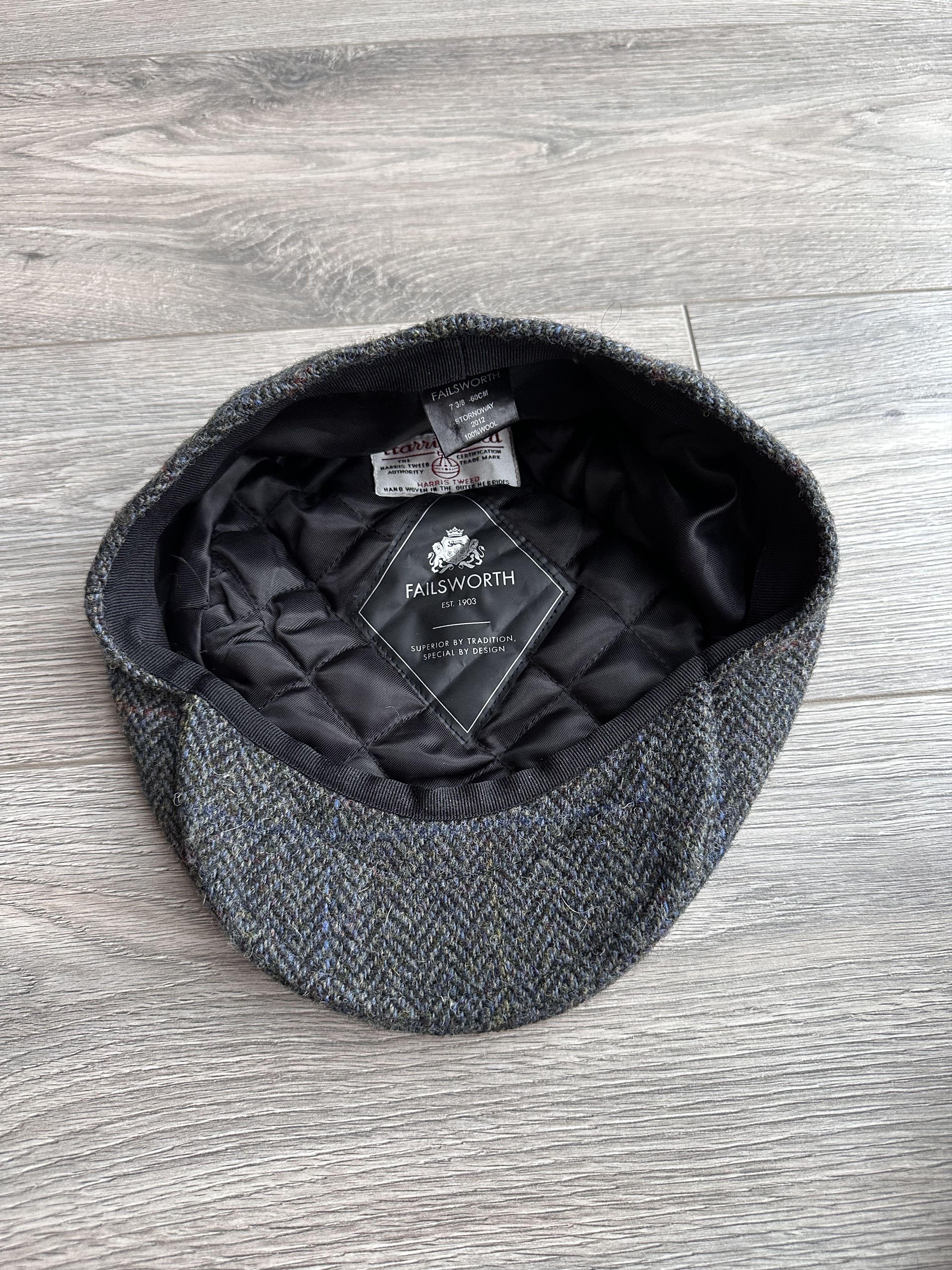 Harris Tweed Failsworth Harris Tweed Wool cap Size ONE SIZE - 4 Thumbnail