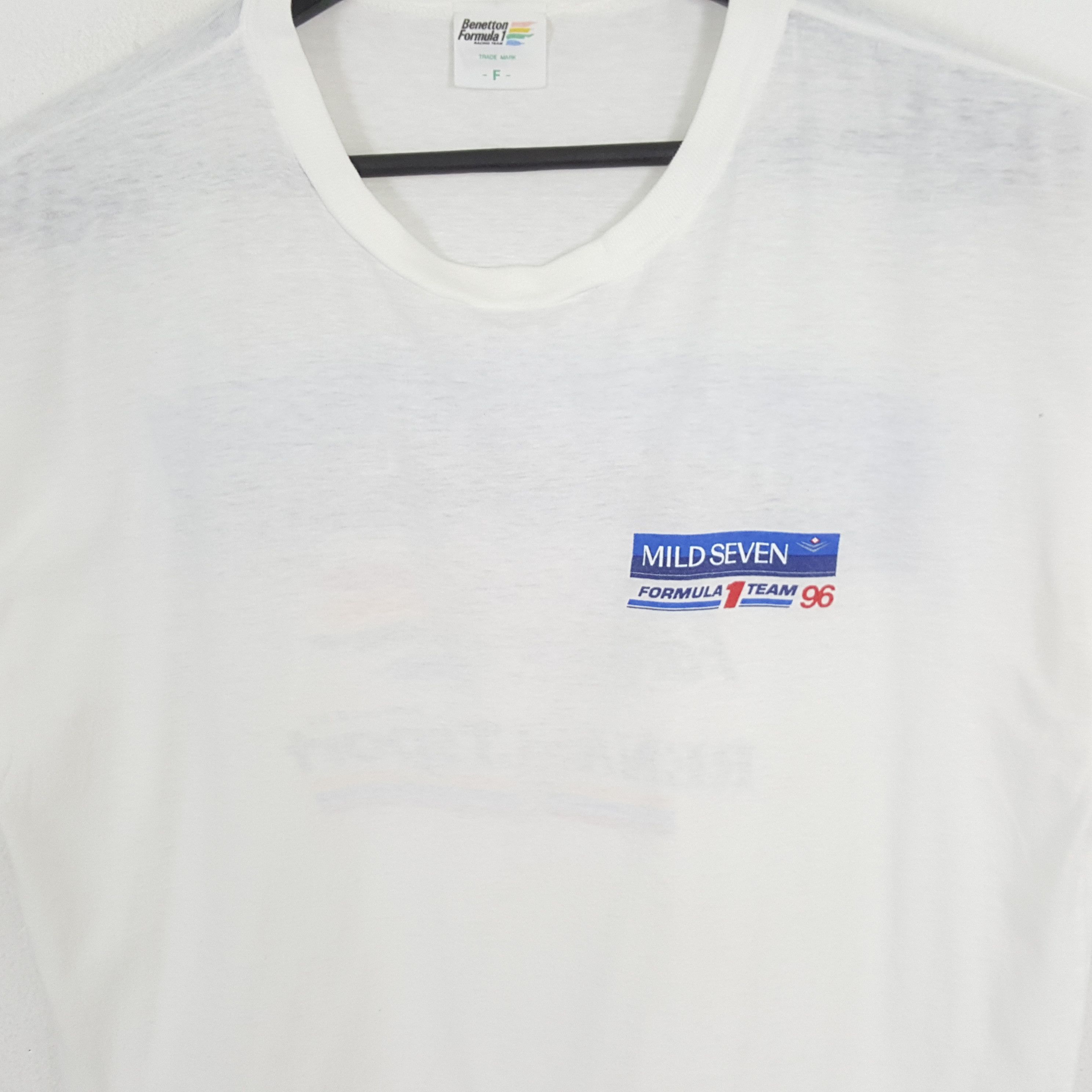 Benetton × Vintage Mild Seven BENETTON FORMULA 1 Racing Team Tshirt Size US L / EU 52-54 / 3 - 4 Thumbnail