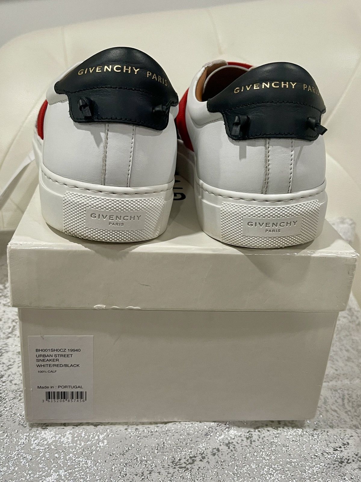 Givenchy 3194/URBAN STREET LOW SNEAKER/WHITE RED BLACK/ Size US 7 / EU 40 - 5 Thumbnail