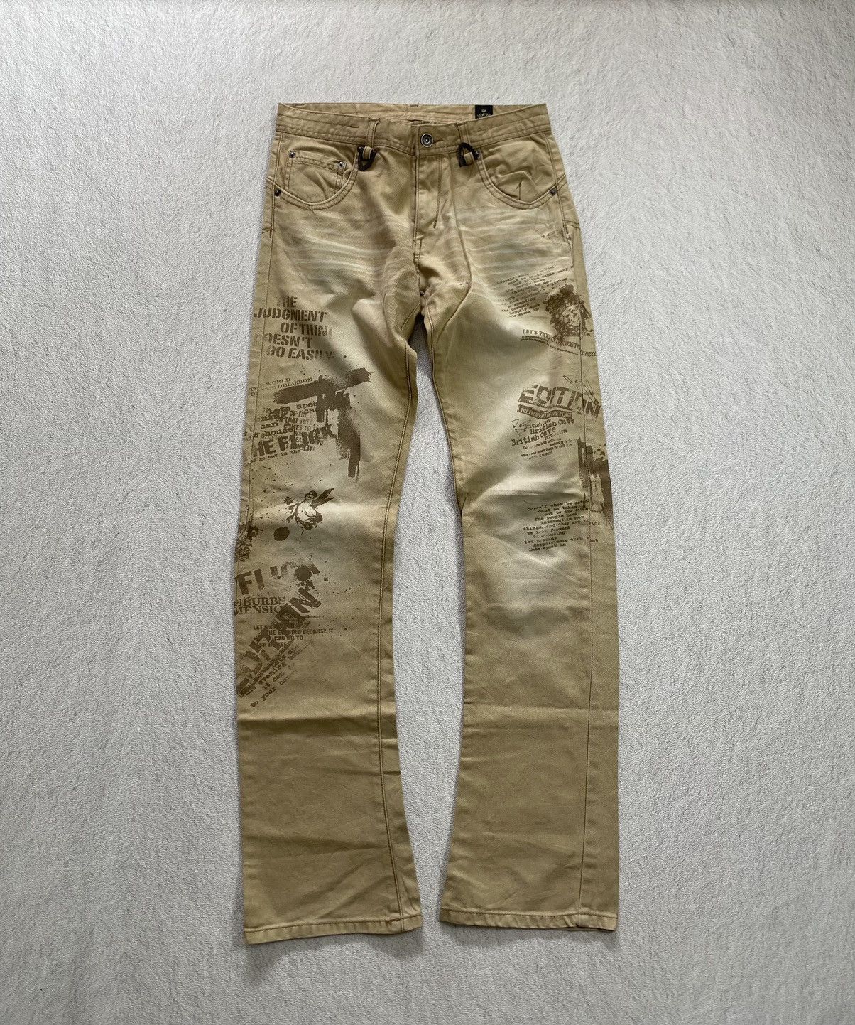 If Six Was Nine 2000s Semantic Design Muddy wash Flared Jeans Size US 29 - 1 Thumbnail
