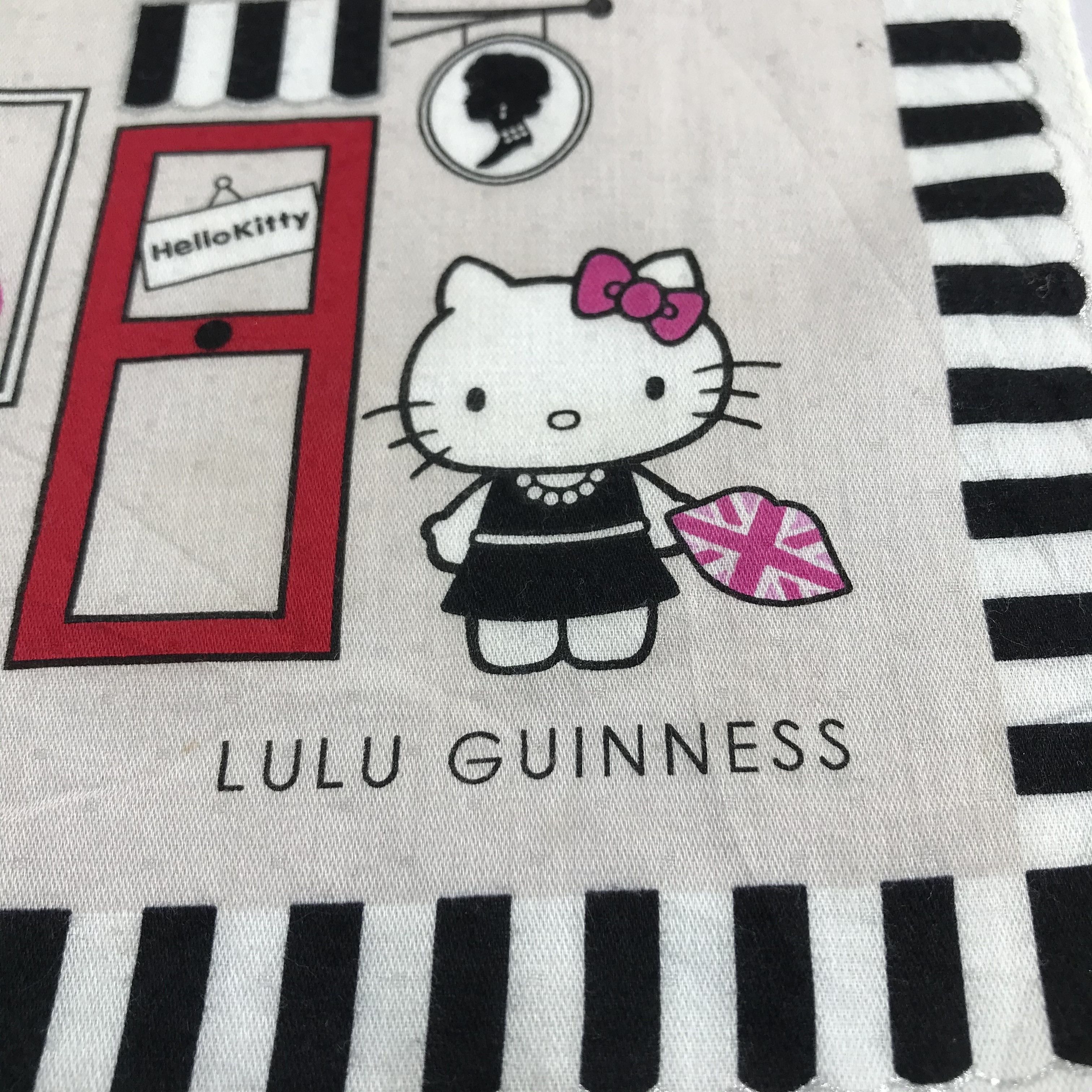 Japanese Brand Hello Kitty X Lulu Guinness Handkerchief Bandana H1136 Size ONE SIZE - 3 Thumbnail