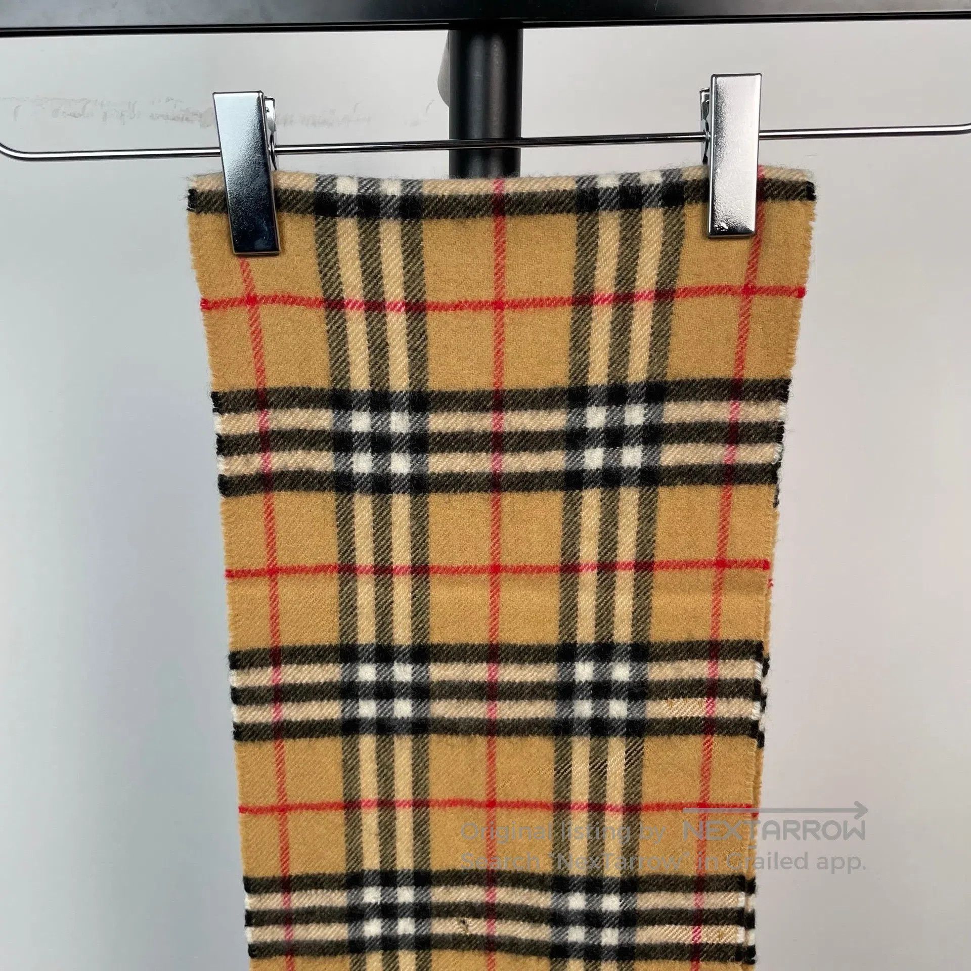 Burberry Burberry Brown Double-sided Classic Plaid Cashmere Scarf| Size ONE SIZE - 3 Thumbnail