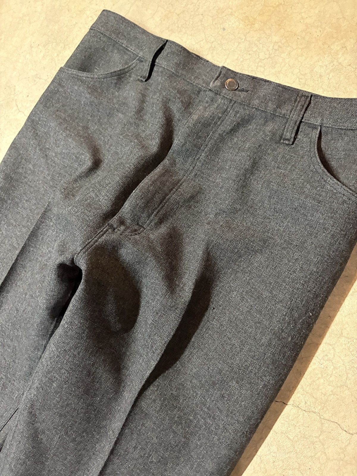 Wrangler Vintage 00’s Wrangler Flared Slacks Pants Charcoal Gray Size US 42 / EU 58 - 2 Thumbnail