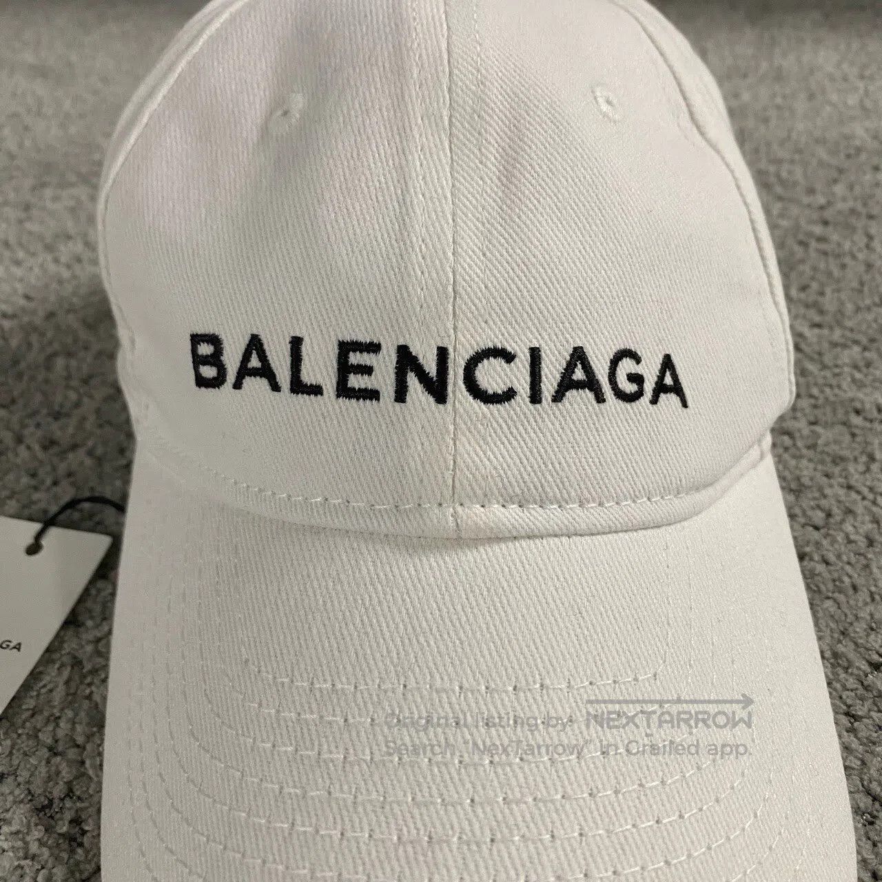 Balenciaga Balenciaga White embroidered logo baseball cap| Size ONE SIZE - 2 Thumbnail