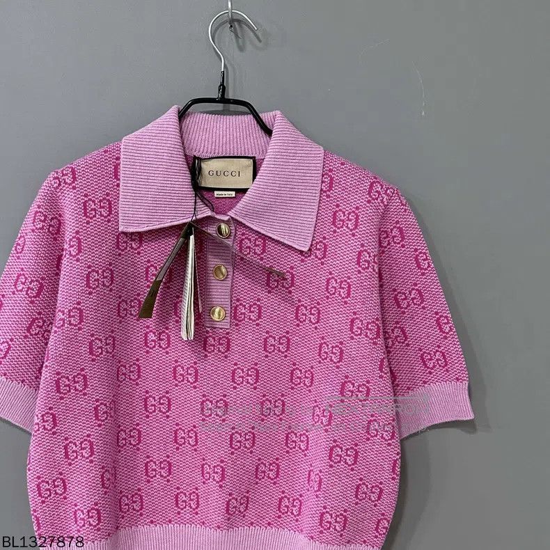 Gucci Gucci Shang Laohua full-print polo knitted short sleeves Size L / US 10 / IT 46 - 2 Thumbnail