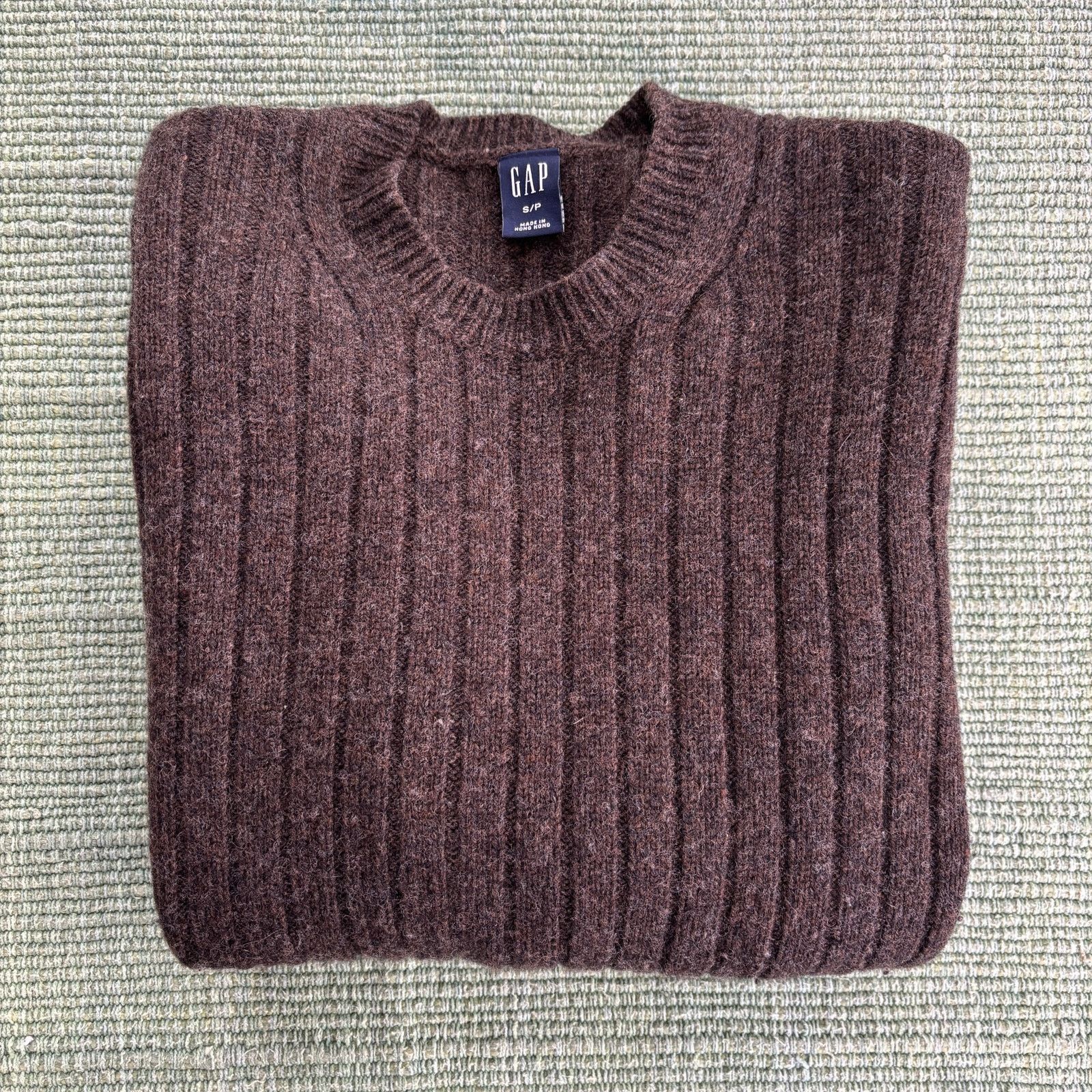 Gap Brown knit lambs wool GAP womens sweater size S Size S / US 4 / IT 40 - 7 Thumbnail