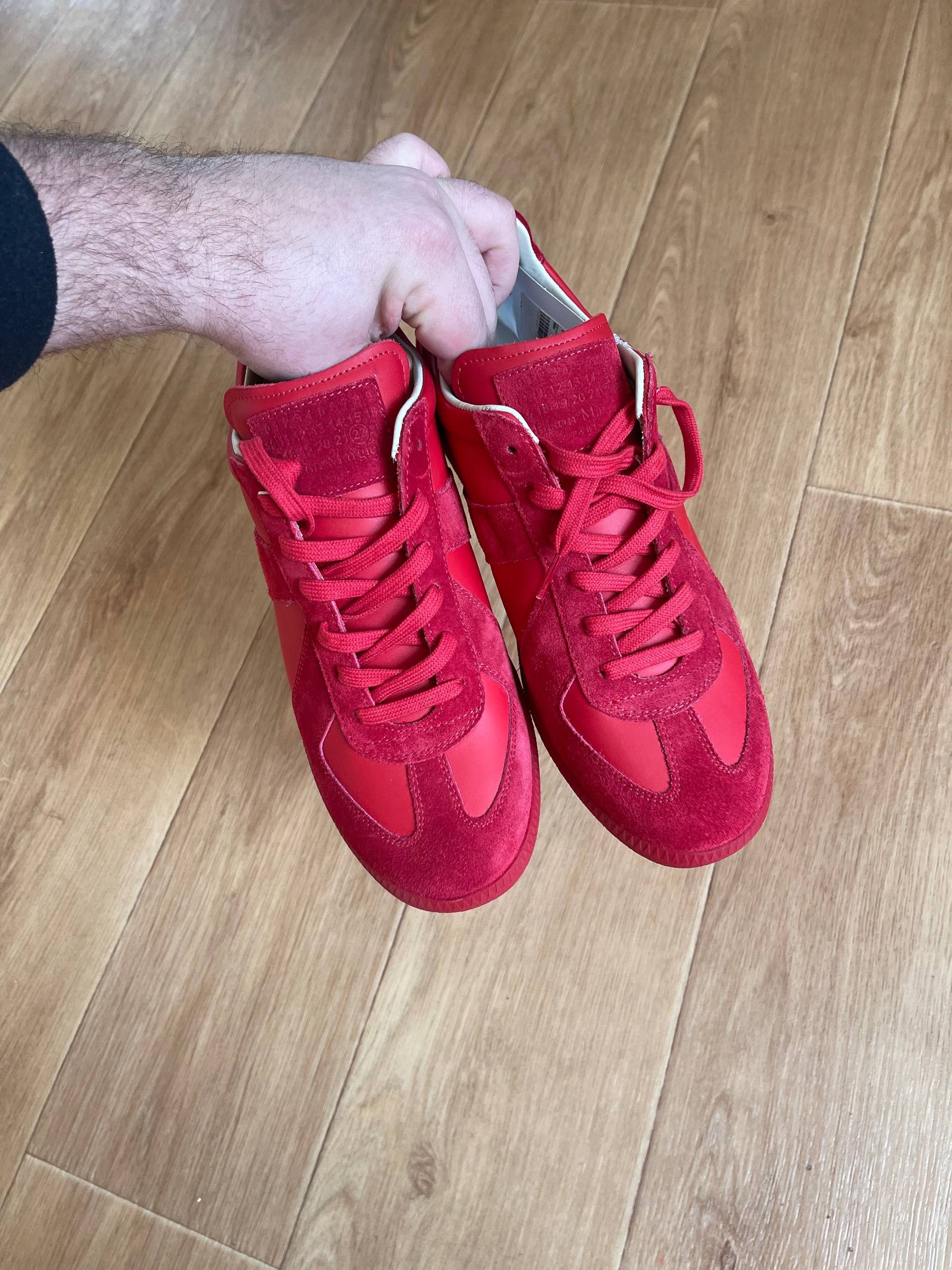 Maison Margiela Maison Martin Margiela MMM Low tTop Replica Red Sneaers Sz42 Size US 9 / EU 42 - 23 Thumbnail