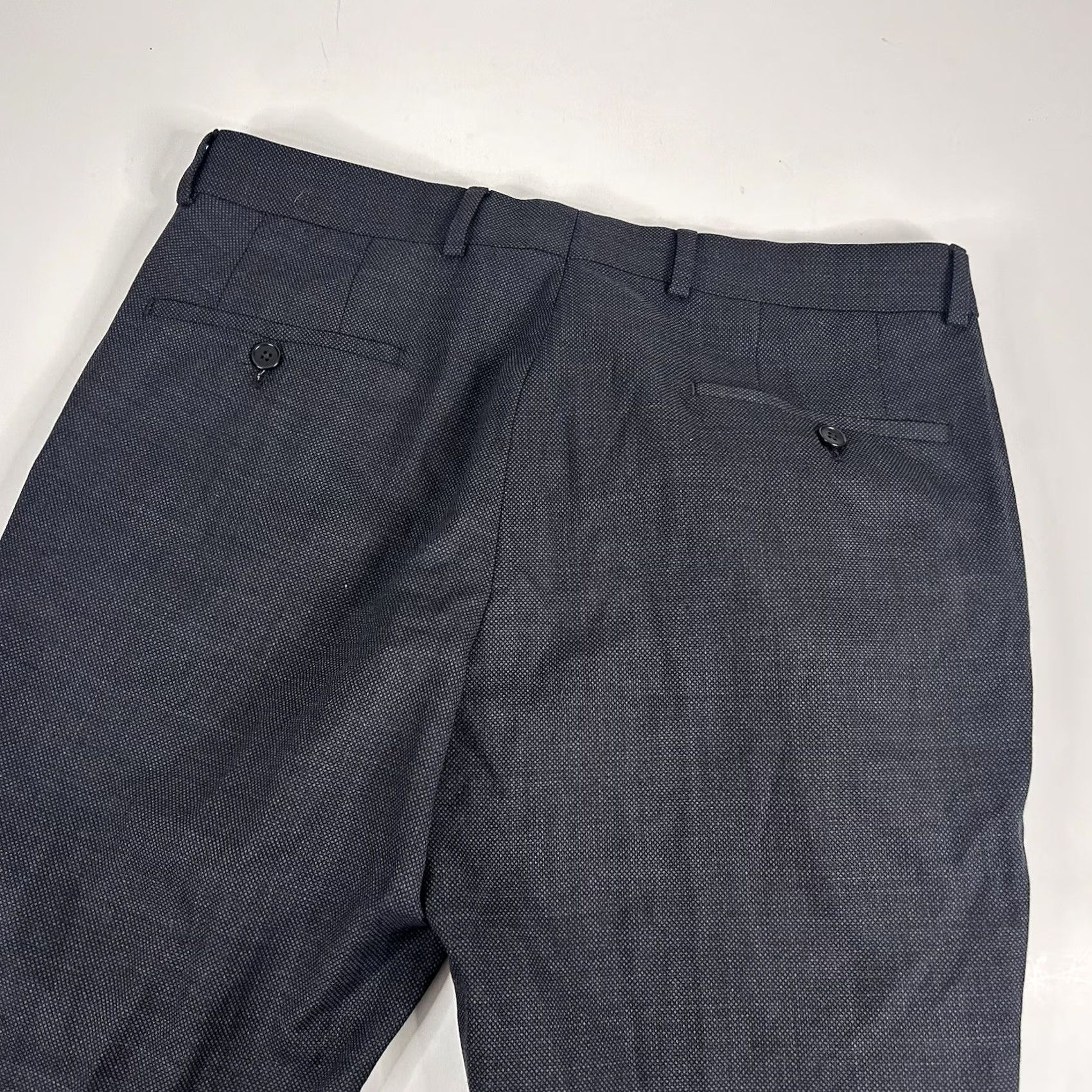 Original Penguin Original Penguin Pants Gray Wool Blend Flat Front Dress 32x28 Mens Formal Size US 32 / EU 48 - 4 Thumbnail