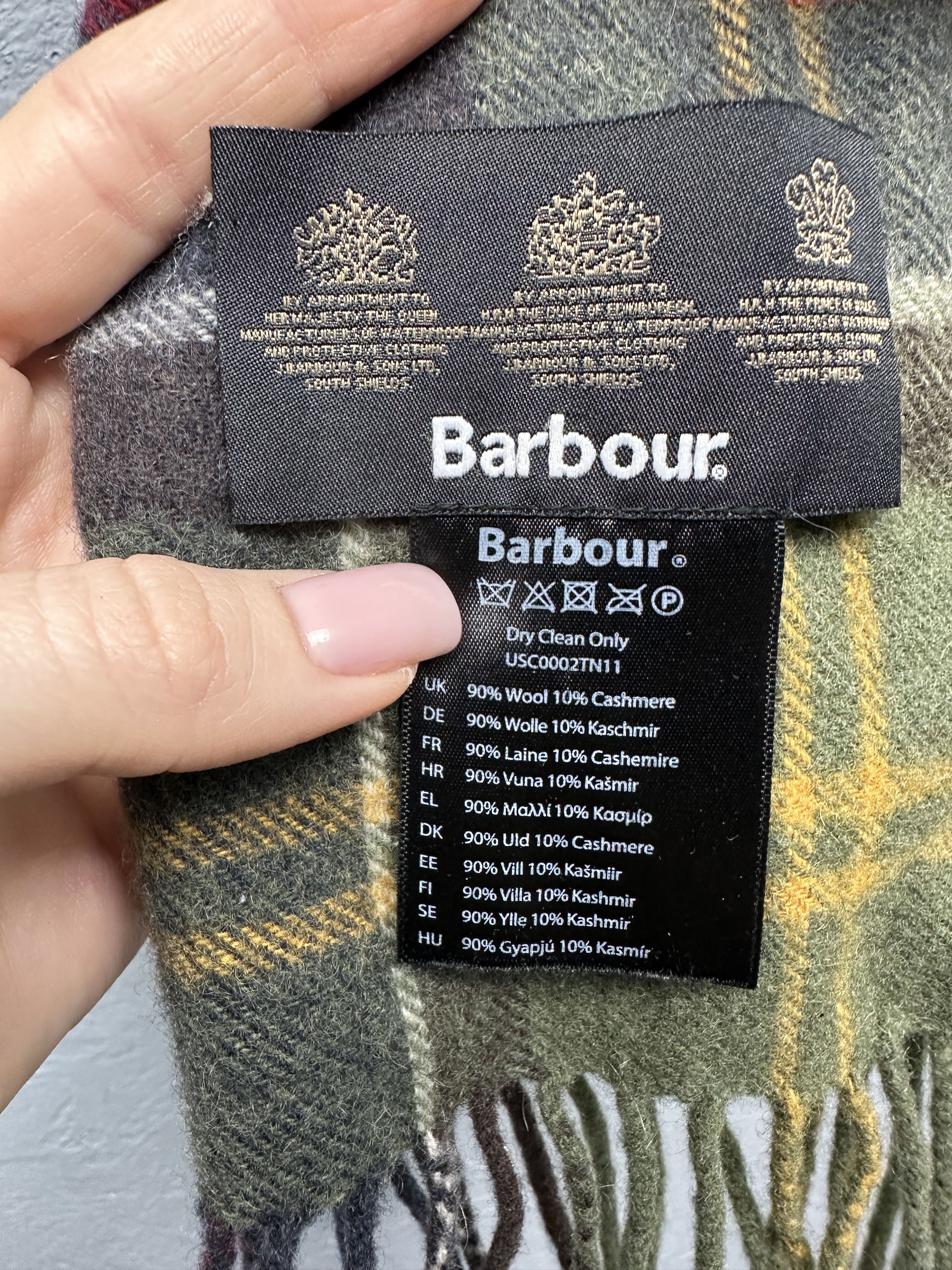 Barbour Barbour Mens Tartan Plaid Scarf Size ONE SIZE - 4 Thumbnail