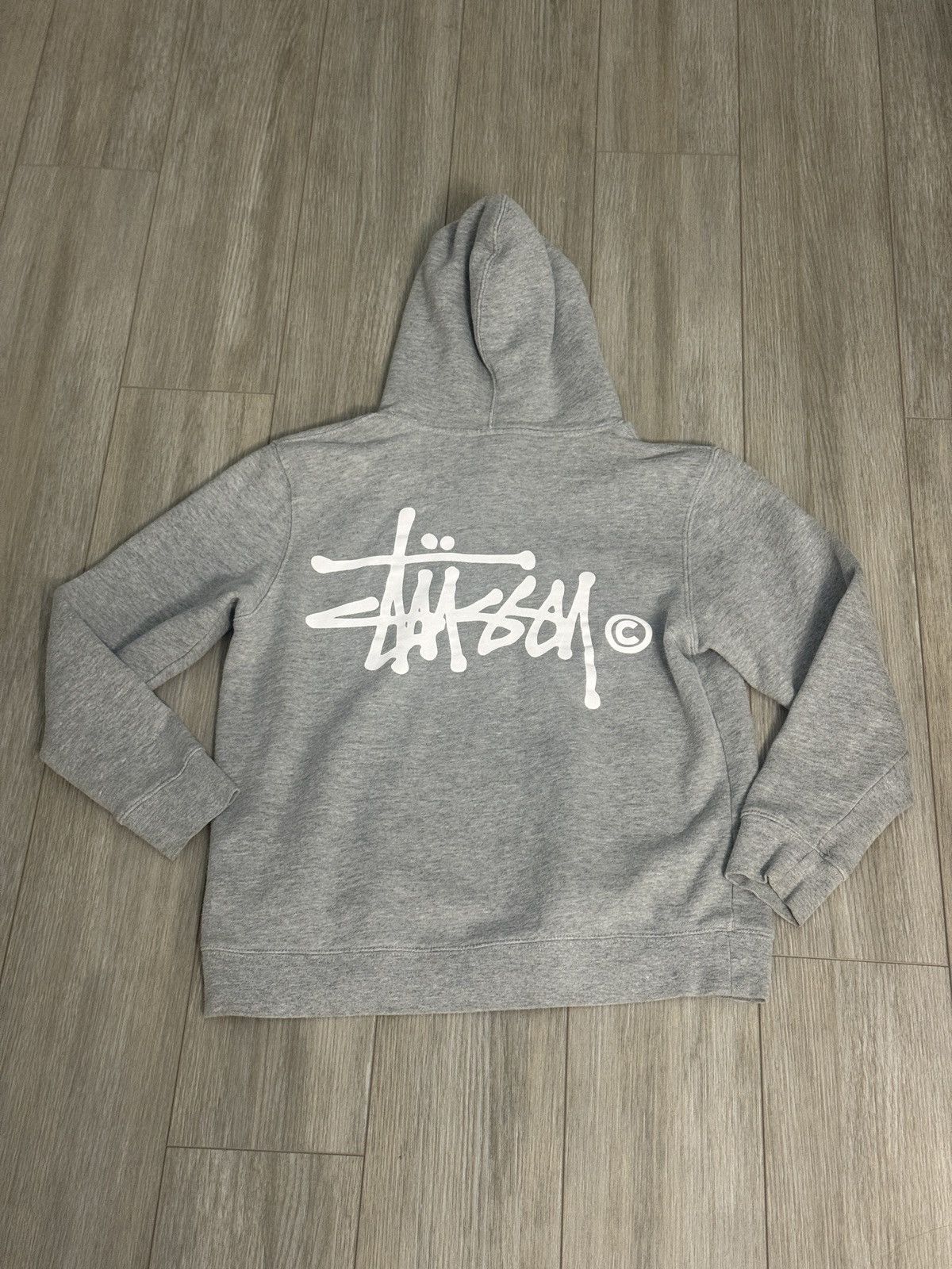Stussy Vintage Stussy Basic Logo Hoodie 2010 Heather Grey Size S Size US S / EU 44-46 / 1 - 2 Thumbnail