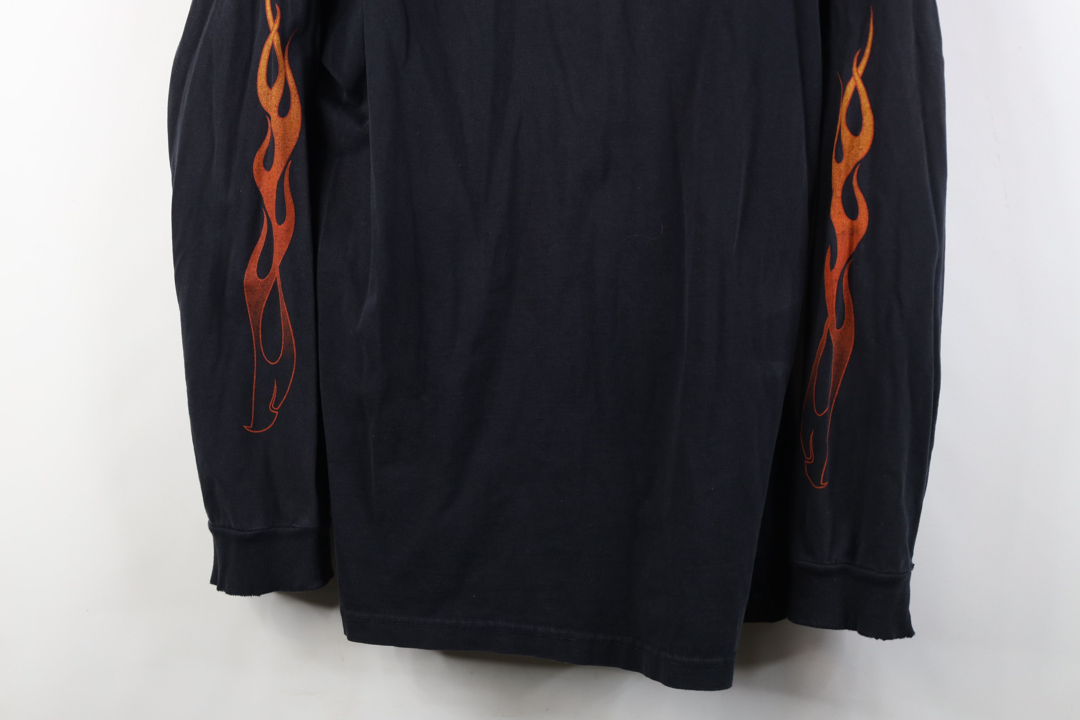 Harley Davidson Vintage Y2K Harley Davidson Flames Long Sleeve T-Shirt USA Size US XL / EU 56 / 4 - 3 Thumbnail