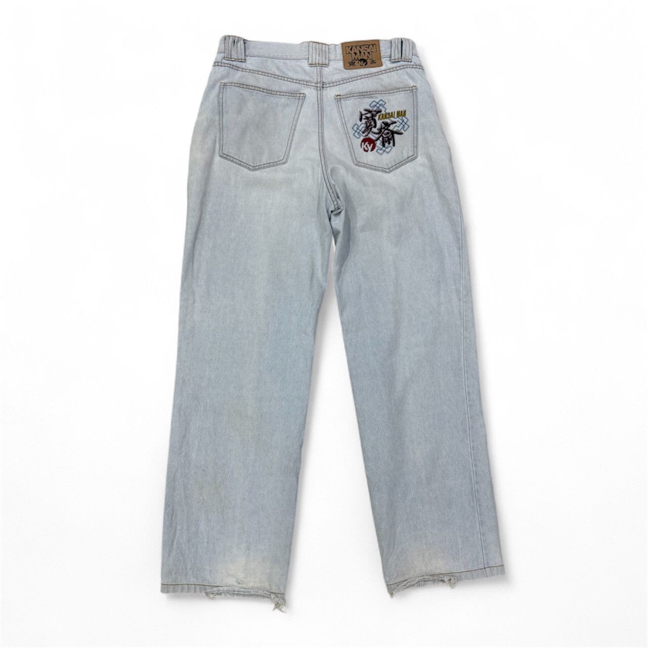 Kansai Yamamoto Vintage kansai man distressed jeans Size US 33 - 1 Thumbnail