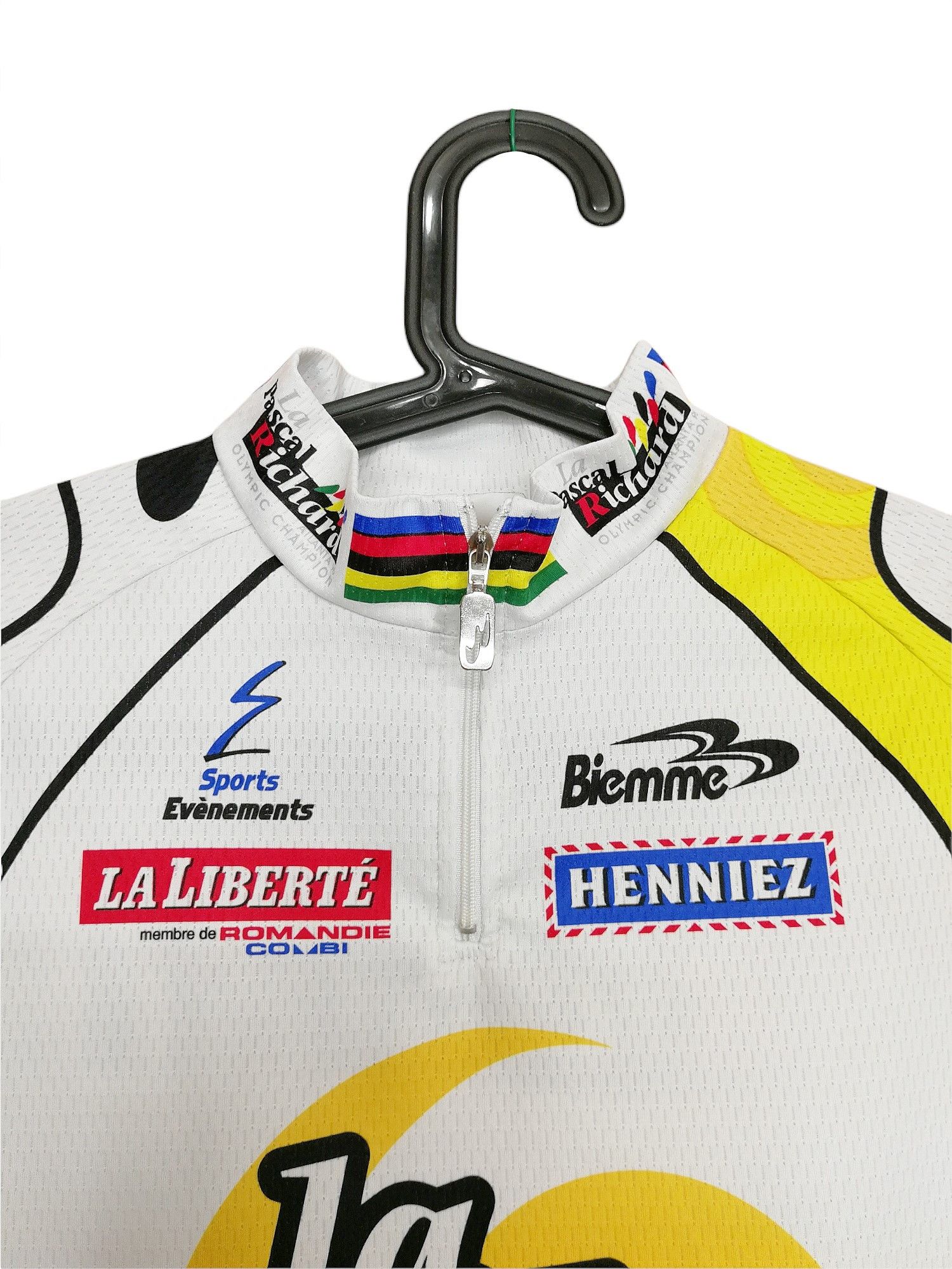 Other Vintage Biemme Cycling Jersey & Bib Shorts Henniez La Fondue Size US XL / EU 56 / 4 - 4 Thumbnail
