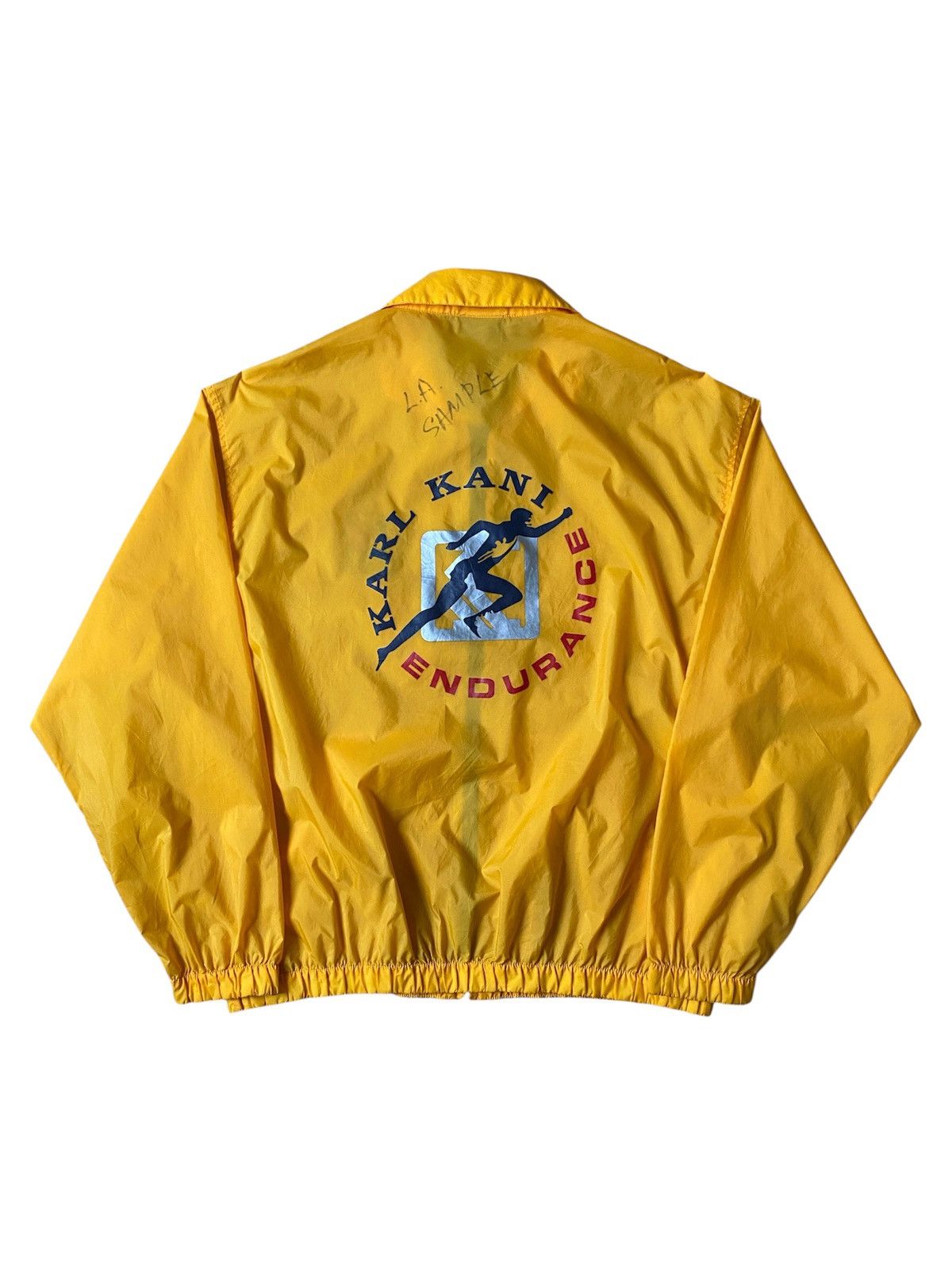 Vintage Vintage 90’s Karl Kani Big Logo Back Hit Windbreaker Jacket Size US XL / EU 56 / 4 - 1 Thumbnail