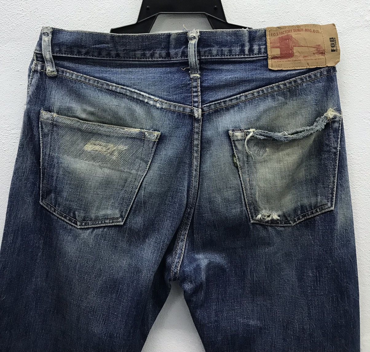 FOB Factory × Japanese Brand × Vintage Vintage FOB FACTORY Made In Japan Denim Pants Size US 32 / EU 48 - 4 Thumbnail
