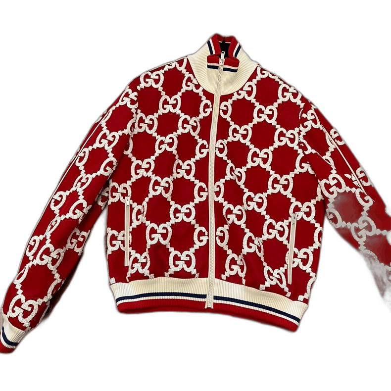 Gucci Red Jacket with Logo Design
