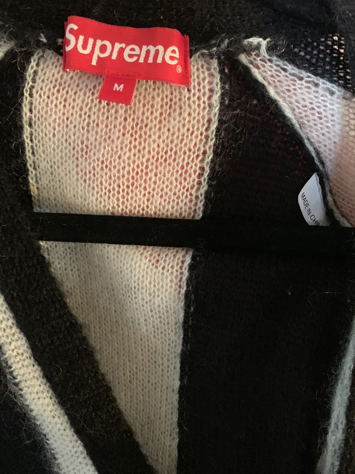 Supreme Supreme Striped Mohair Cardigan Size US M / EU 48-50 / 2 - 4 Thumbnail