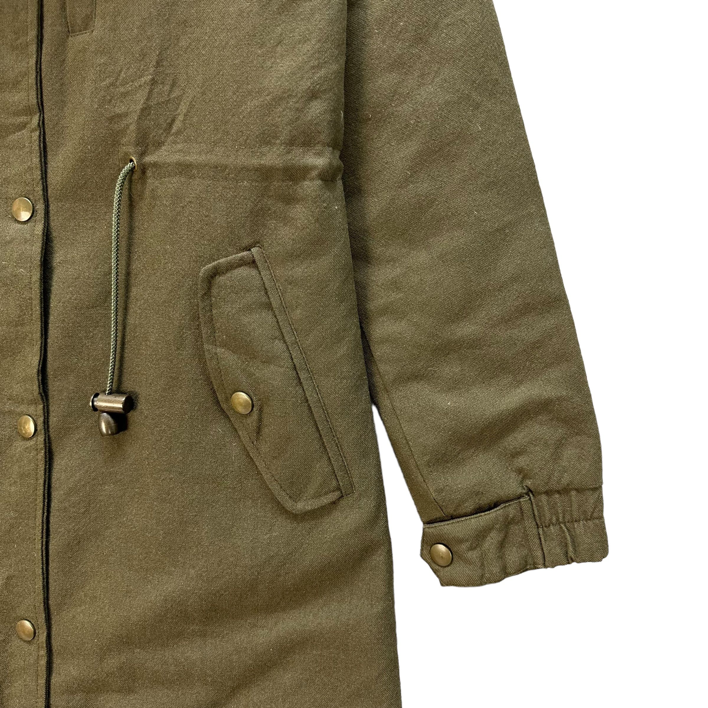 Ford FORD MILLS Raccoon Fur Hooded Wool Parka #A24-0552 Size XS / US 0-2 / IT 36-38 - 5 Thumbnail