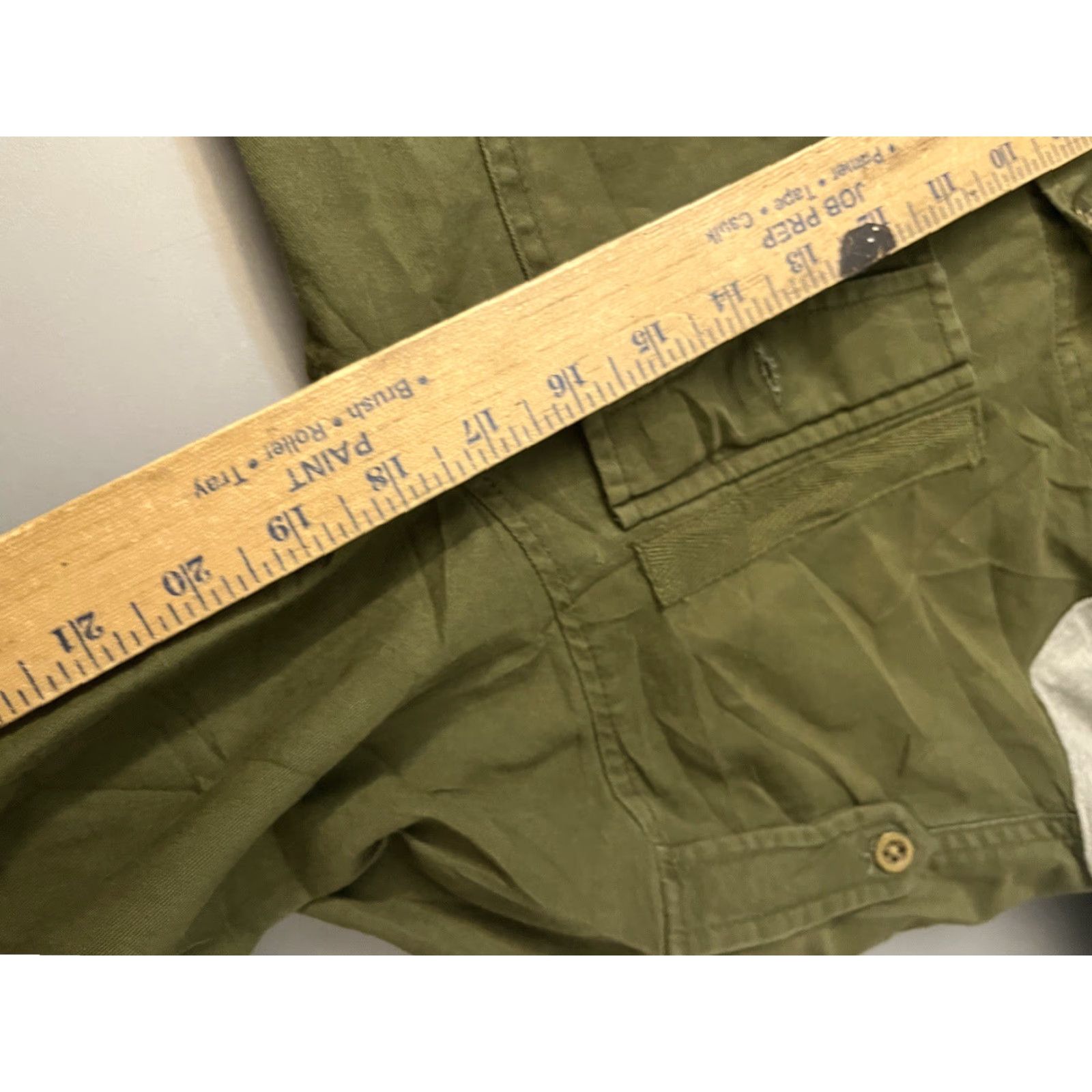 H&M VINTAGE H&M Womens Military Style Cargo Jacket Short Cotton Denim Fall Spring Casual 80s Army Green Hooded Size 4 Women Size S / US 4 / IT 40 - 5 Thumbnail