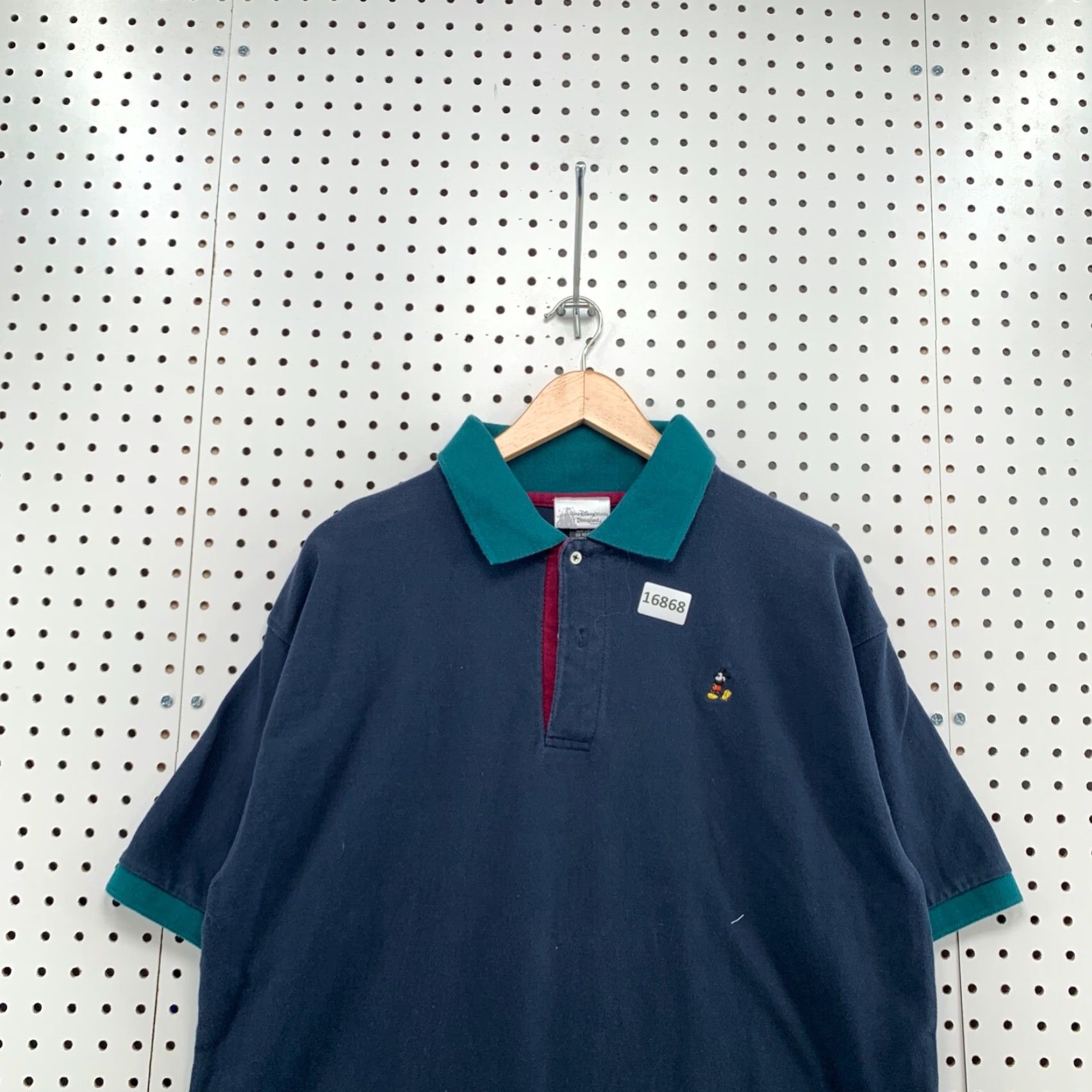 Disney Vintage Walt Disney World Resort Polo Mens Large Blue Embroidered Mickey 90s, Disney Theme, Casual Gift Size US L / EU 52-54 / 3 - 5 Thumbnail