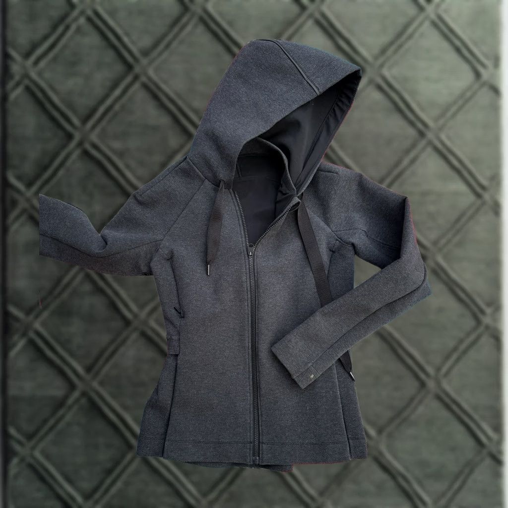 Lululemon Lululemon Hooded Zip Jacket Gray Women's Activewear Athletic Fit Size S Short Length Size S / US 4 / IT 40 - 1 Thumbnail