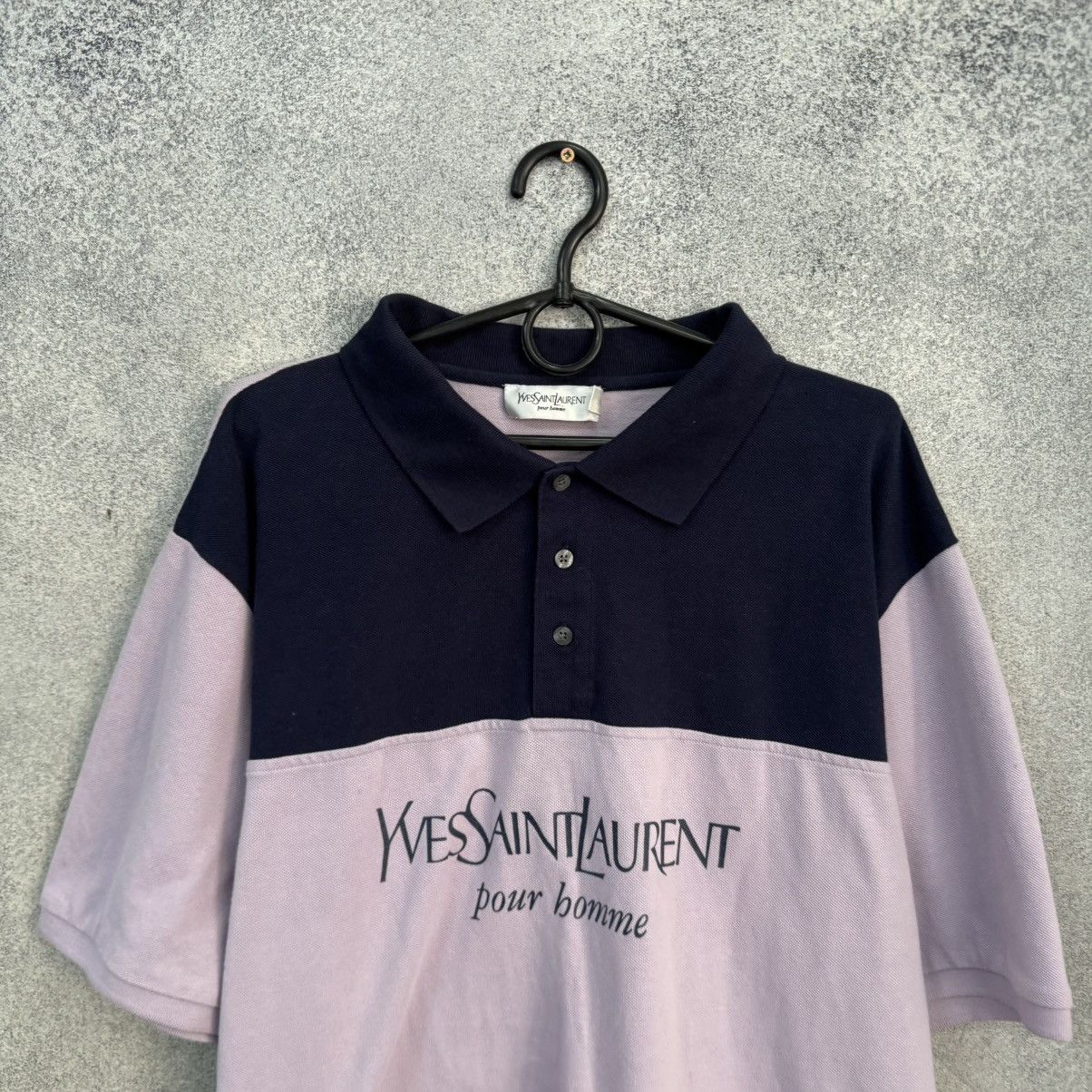 Yves Saint Laurent Vintage Yves Saint Laurent Polo shirt Big Logo Size US XXL / EU 58 / 5 - 2 Thumbnail
