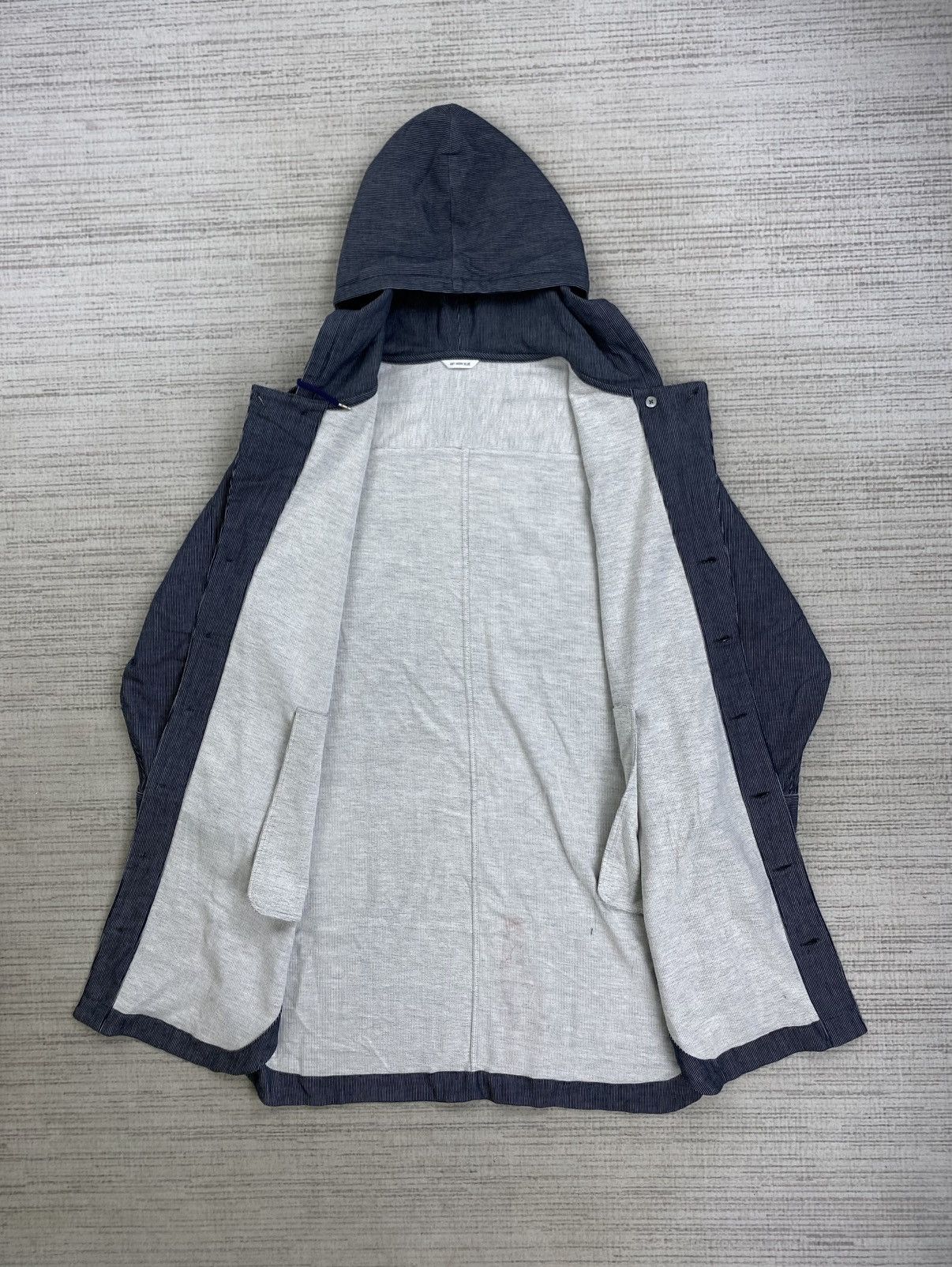 Japanese Brand × Untitled Artworks × Vintage Vintage Art Work Blue Fullbutton Hoodie Jacket Size L / US 10 / IT 46 - 5 Thumbnail