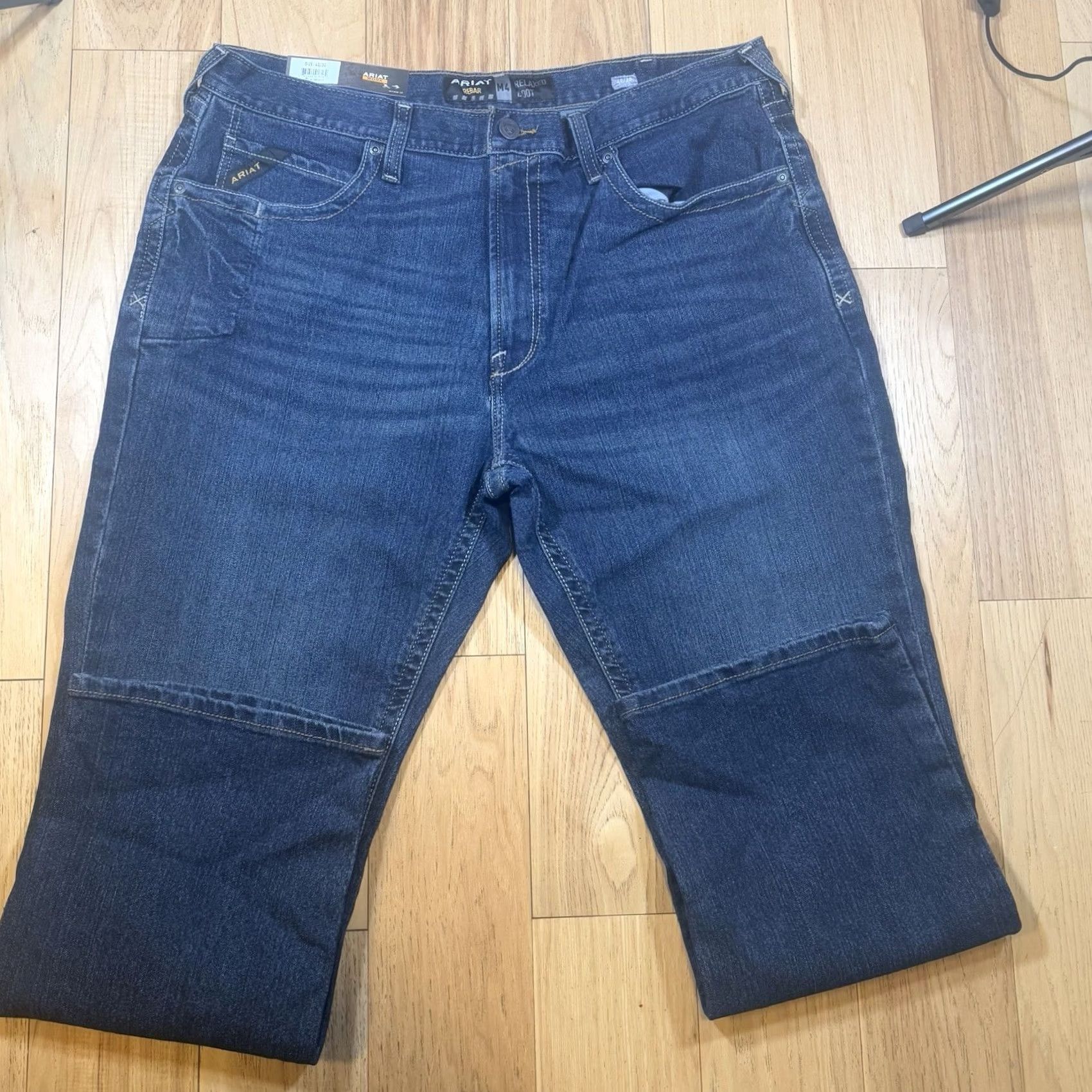 Ariat Ariat Jeans Bootcut Mens 40x30 Dark Blue DuraStretch NWT Relaxed Fit Denim Stretch M4 Rebar Size US 40 / EU 56 - 5 Thumbnail