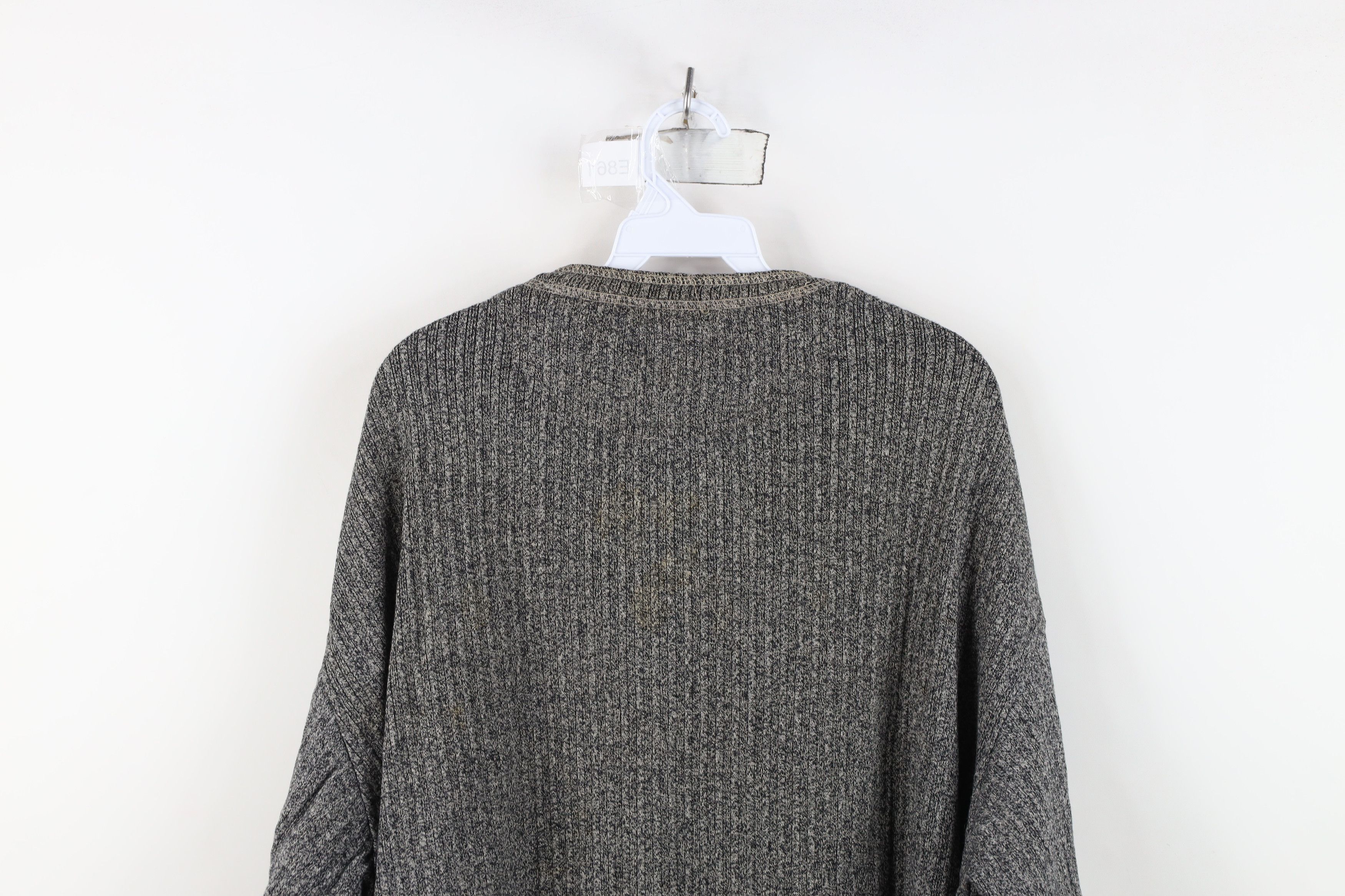 Vintage Vintage 90s Streetwear Heavy Ribbed Knit Henley T-Shirt Size US L / EU 52-54 / 3 - 13 Thumbnail