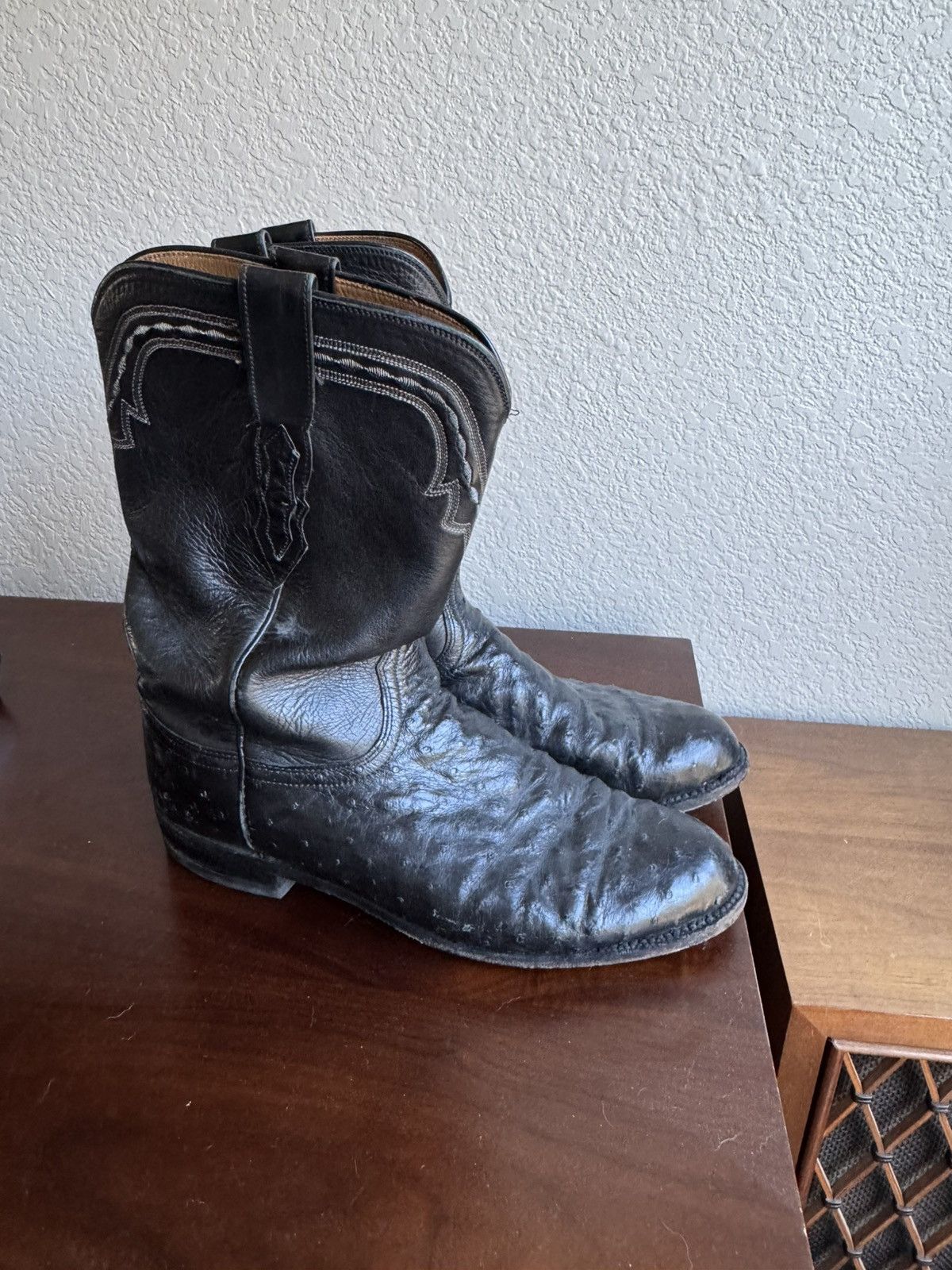 Lucchese 2000 ostrich boots on sale