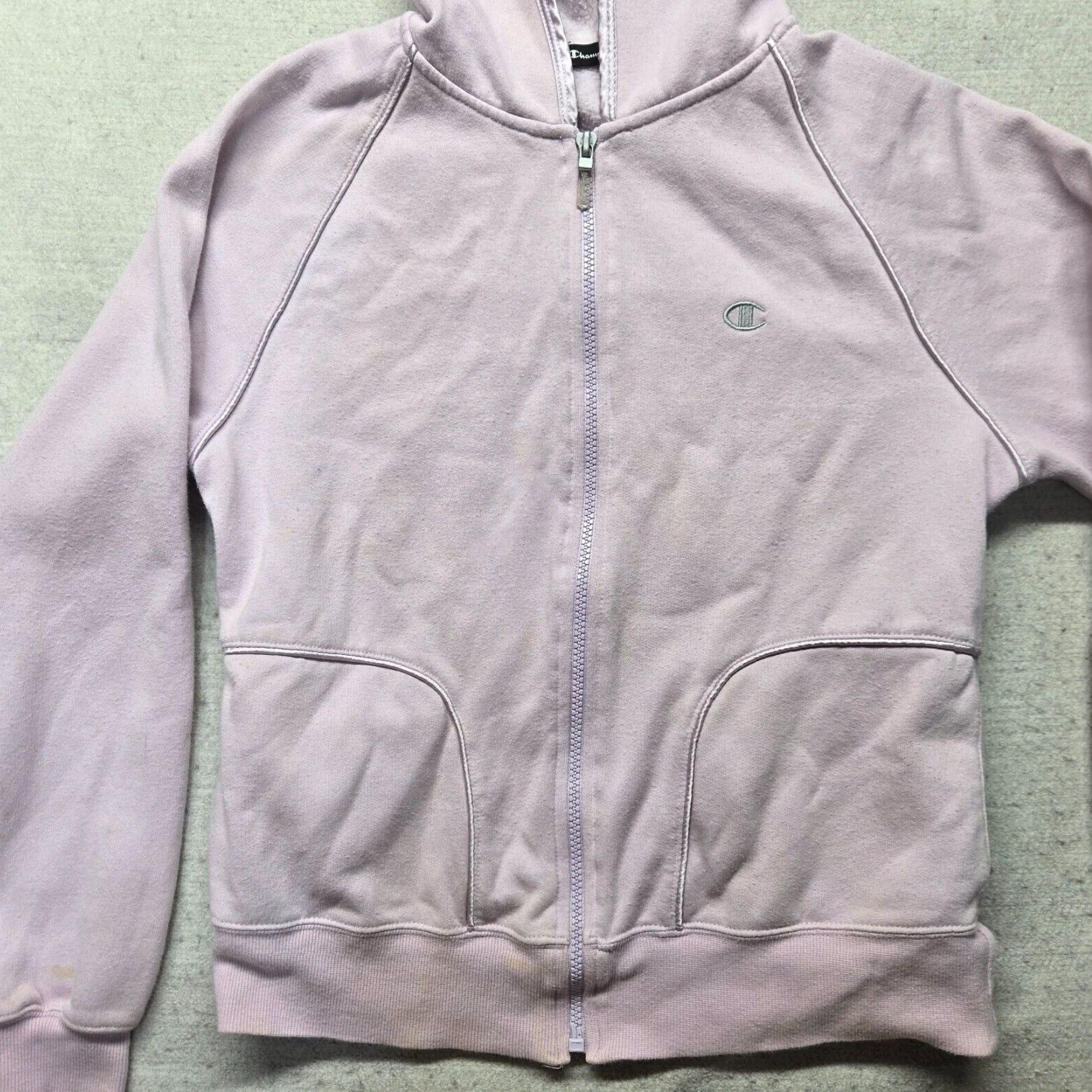 Champion Champion Pink Full Zip Hoodie Adult Women's Small Long Sleeve Activewear Size S / US 4 / IT 40 - 2 Thumbnail