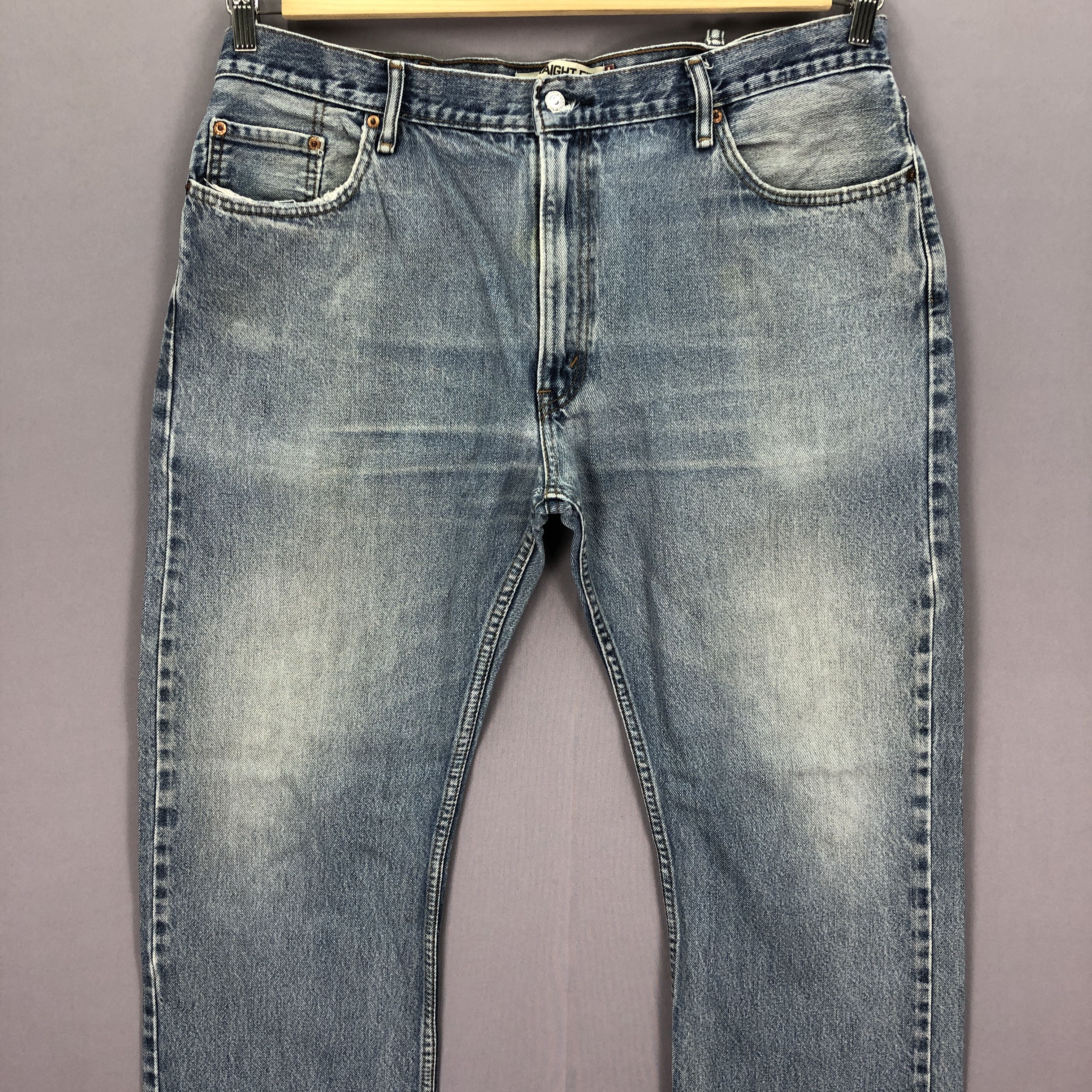 Levi's × Vintage Vintage Y2K Levis Faded Jeans Light Wash Levi's 505 Denim Size US 38 / EU 54 - 3 Thumbnail