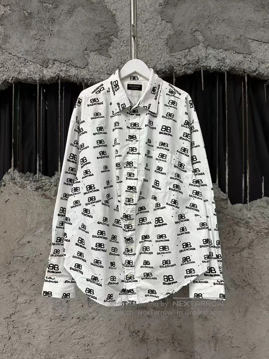 Balenciaga Balenciaga Printed White Shirt. Size US XS / EU 42 / 0 - 1 Thumbnail