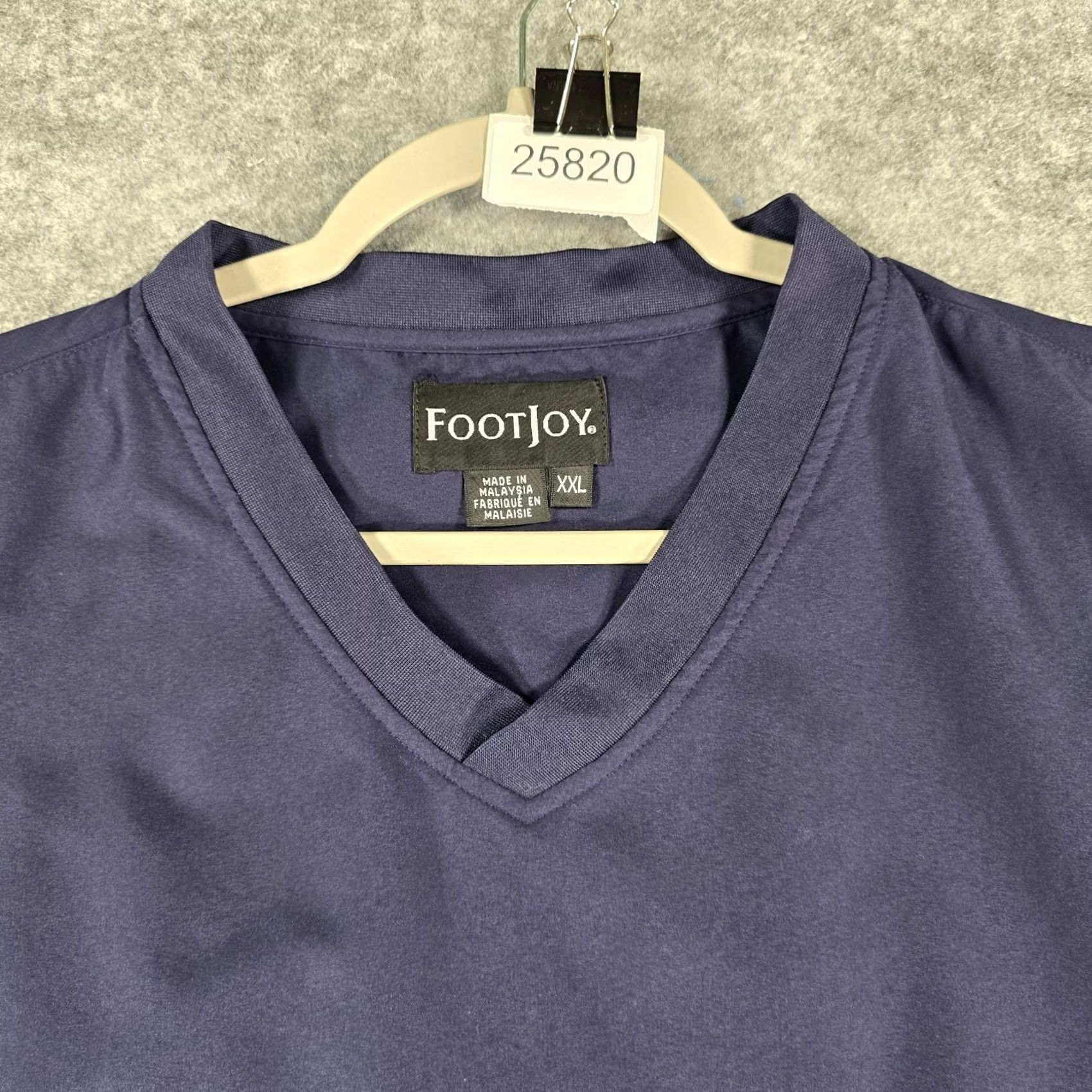 Footjoy FootJoy Windbreaker Pullover Mens 2XL Blue Golf Casual Jacket/Coat Short Sleeve Polyester Softshell Size US XXL / EU 58 / 5 - 2 Thumbnail