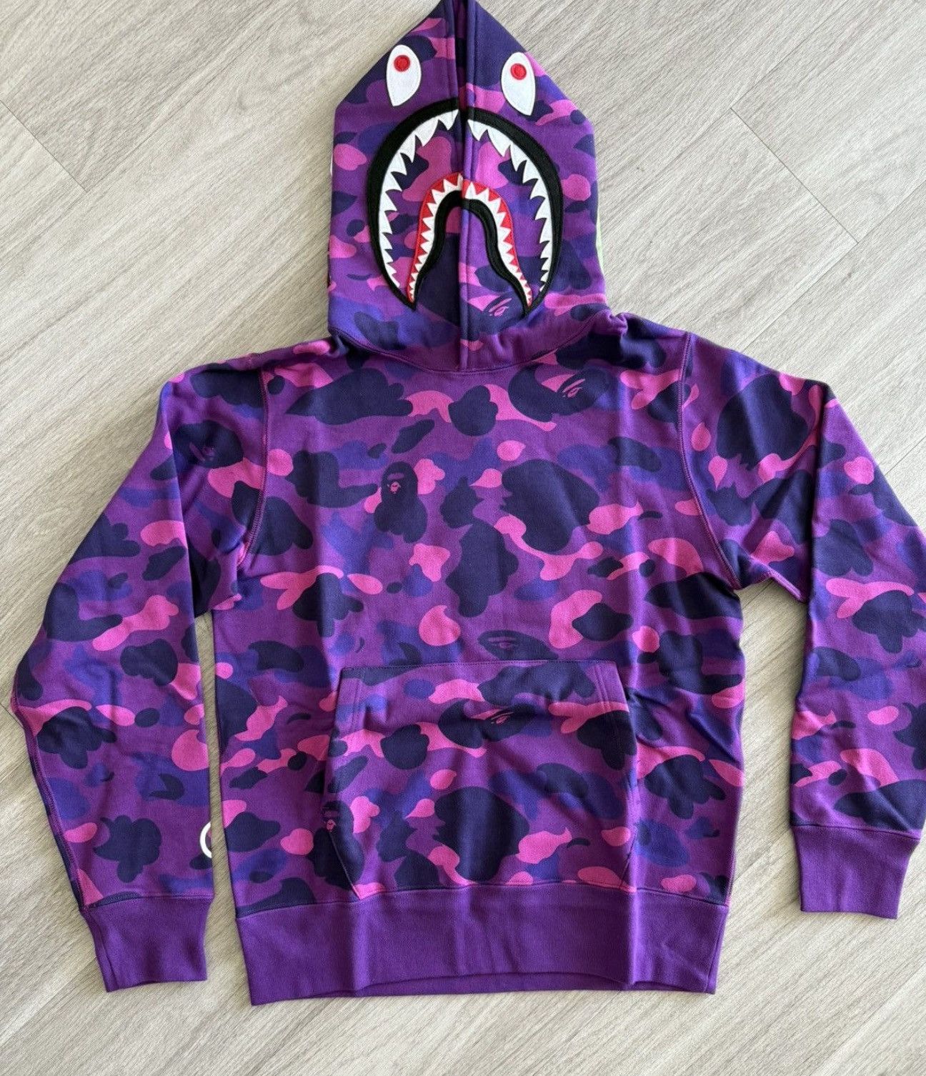Bape Bape Purple Camo Shark Pull Over Size US S / EU 44-46 / 1 - 1 Thumbnail