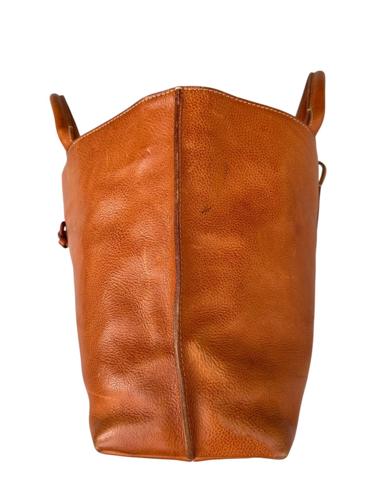 Leather Genten Japan Patina Leather Tote Bag Size ONE SIZE - 15 Thumbnail
