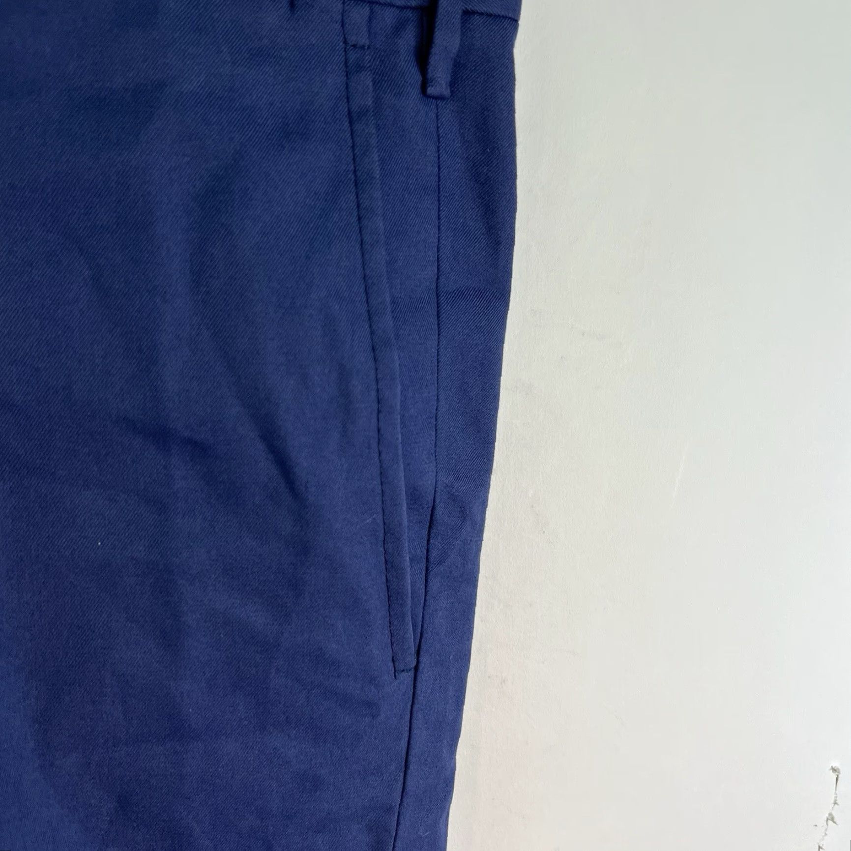 Vintage VINTAGE Rota Sartorial Italian Dress Pants Men 50 Waist Cotton Wool Blue Mid-Rise Straight Leg Size US 34 / EU 50 - 5 Thumbnail