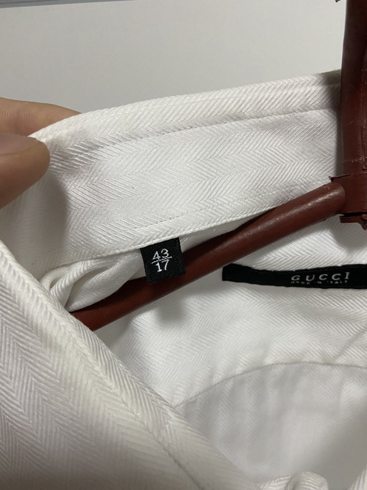 Gucci × Vintage Gucci Vintage Buttons White Classic luxury shirts Size US L / EU 52-54 / 3 - 5 Thumbnail