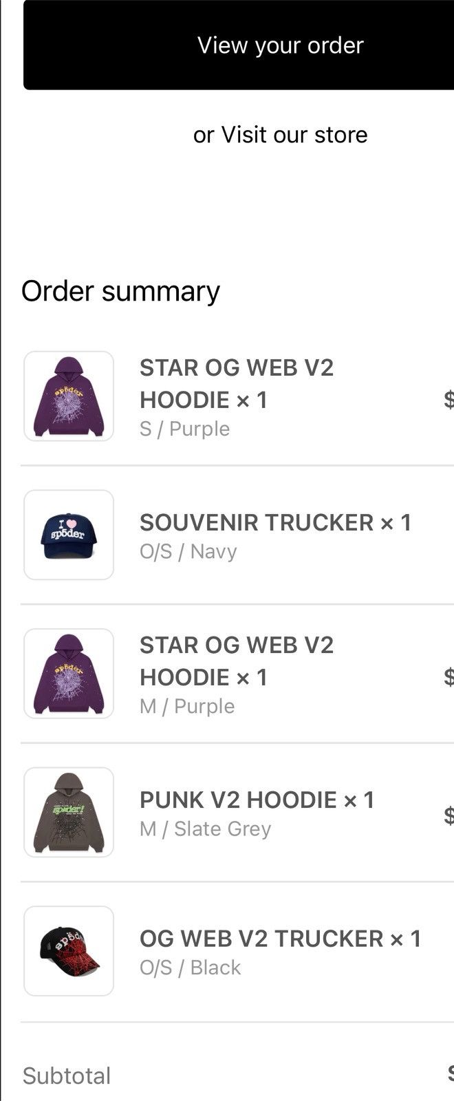 Sp5der SP5DER Star OG V2 Hoodie Size US S / EU 44-46 / 1 - 14 Thumbnail