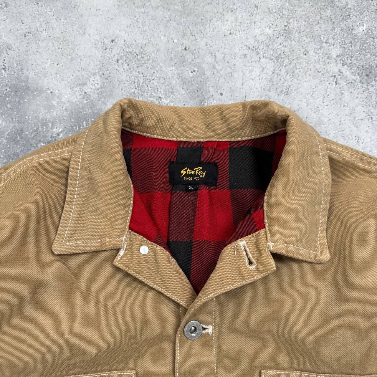 Stan Ray Stan Ray Duck Canvas Winter Box Work Jacket Khaki Beige XL Size US XL / EU 56 / 4 - 10 Thumbnail